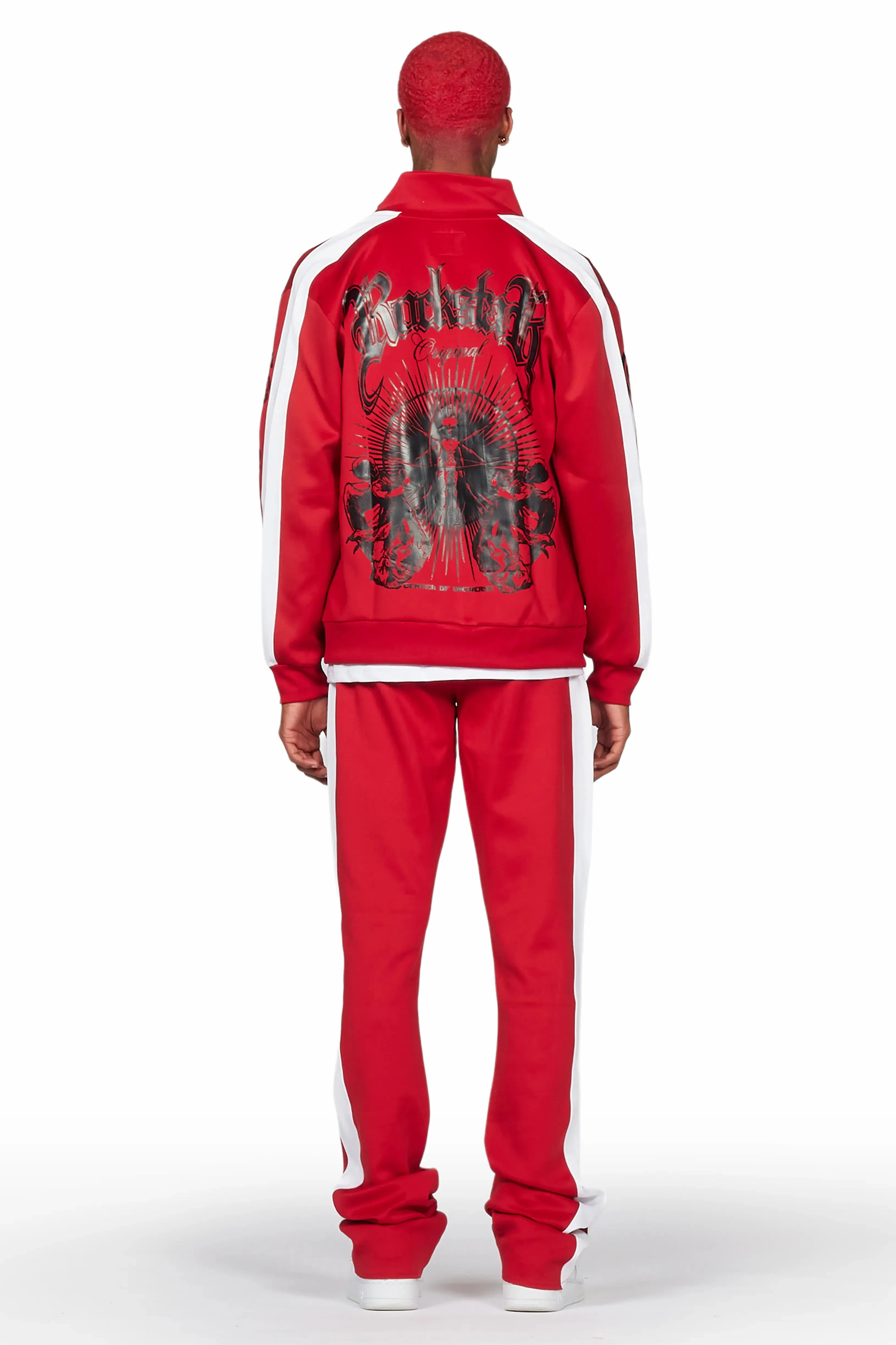 Yarden Red Tricot Super Stacked Flare Track Set sold by Rockstar Original product image thumbnail 5