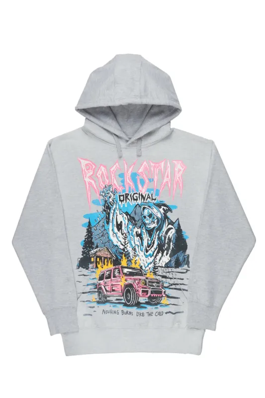 Mercy Wagon Heather Grey Oversized Hoodie sold by Rockstar Original