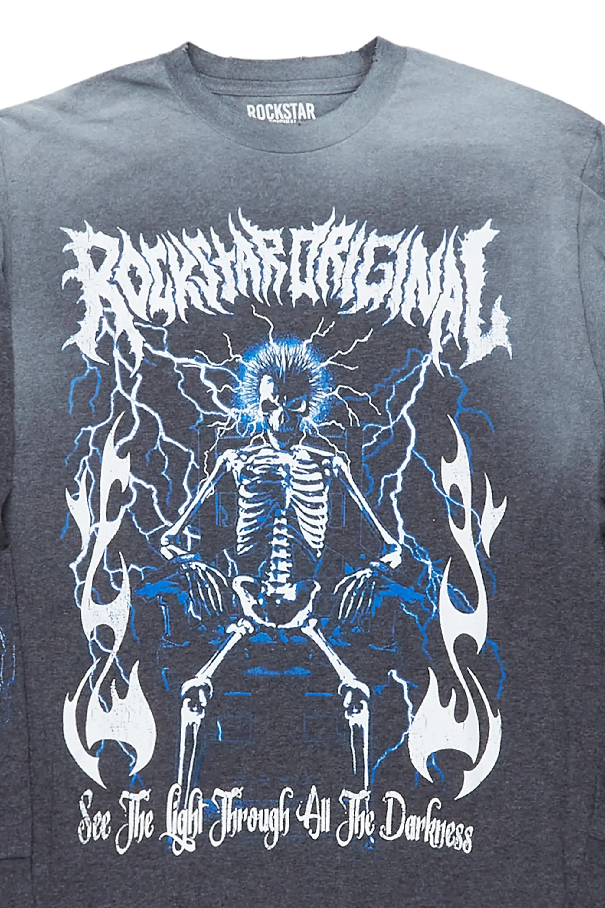 Exodus Charcoal Long Sleeve Graphic T-Shirt sold by Rockstar Original product image thumbnail 2