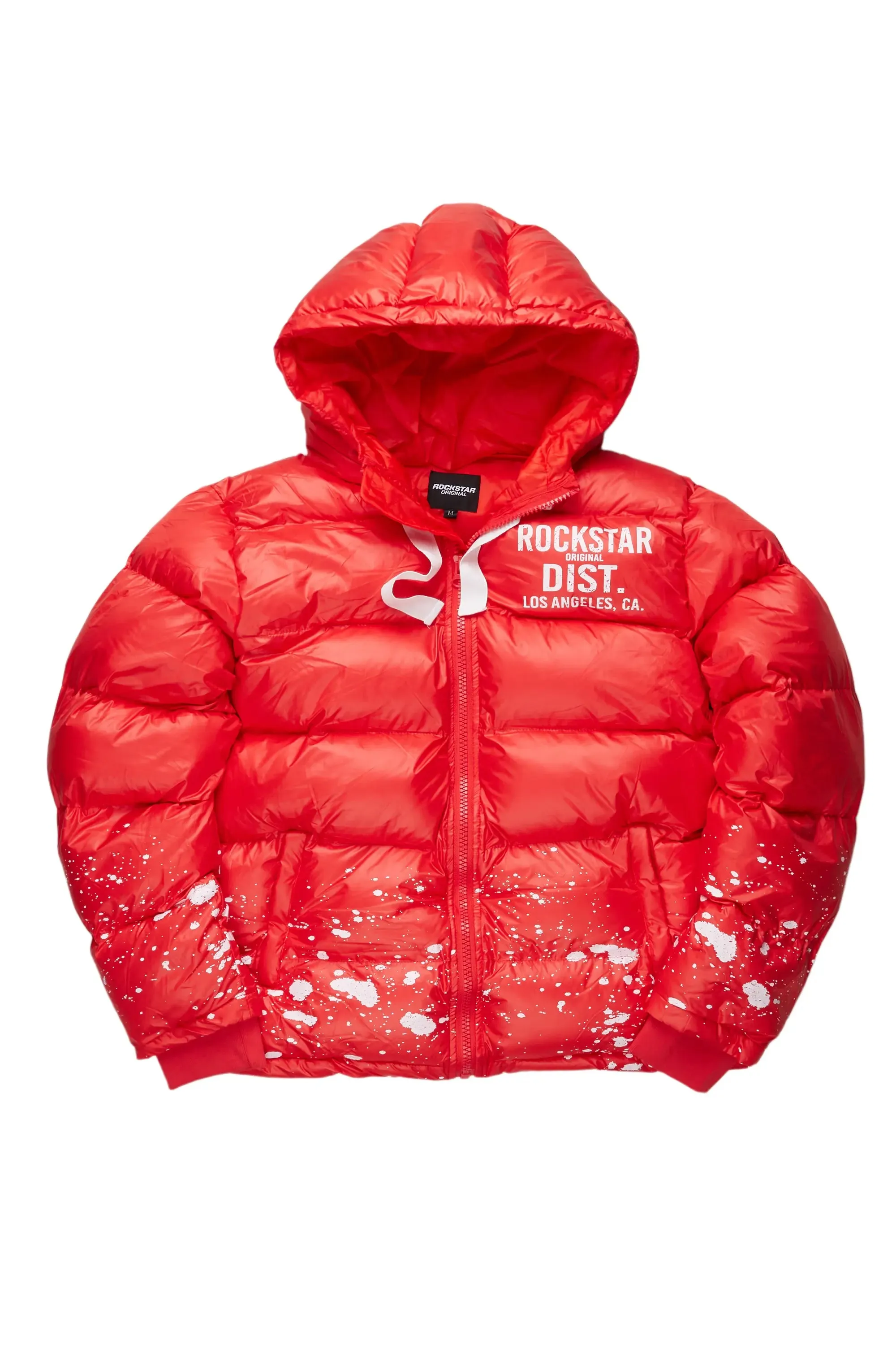 Art Dist. Red Puffer Jacket sold by Rockstar Original