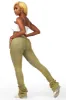 Yasmeen Multi Painted Super Stacked Jean sold by Rockstar Original