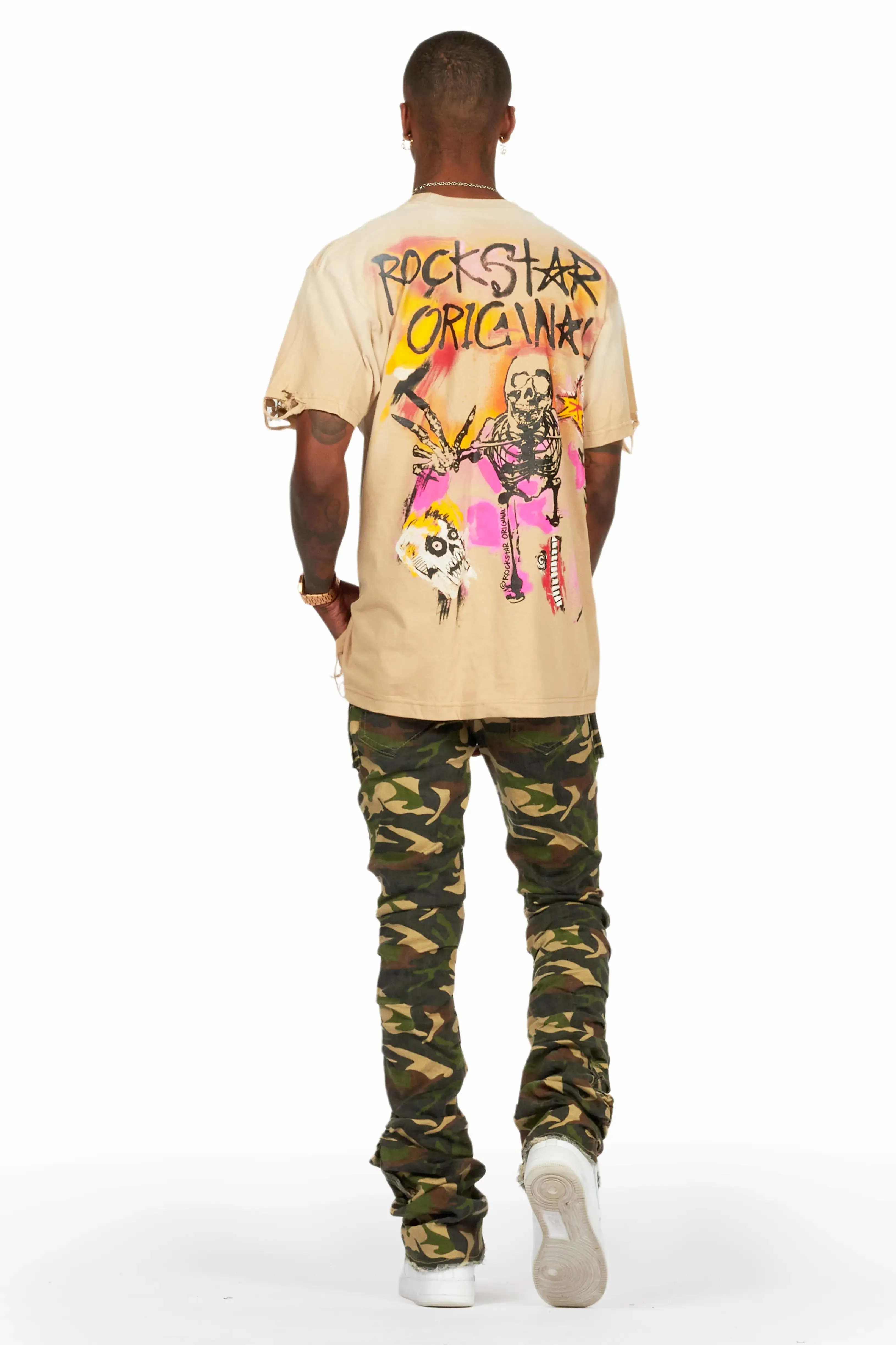 Gentry Camo Stacked Flare Jean sold by Rockstar Original product image thumbnail 5