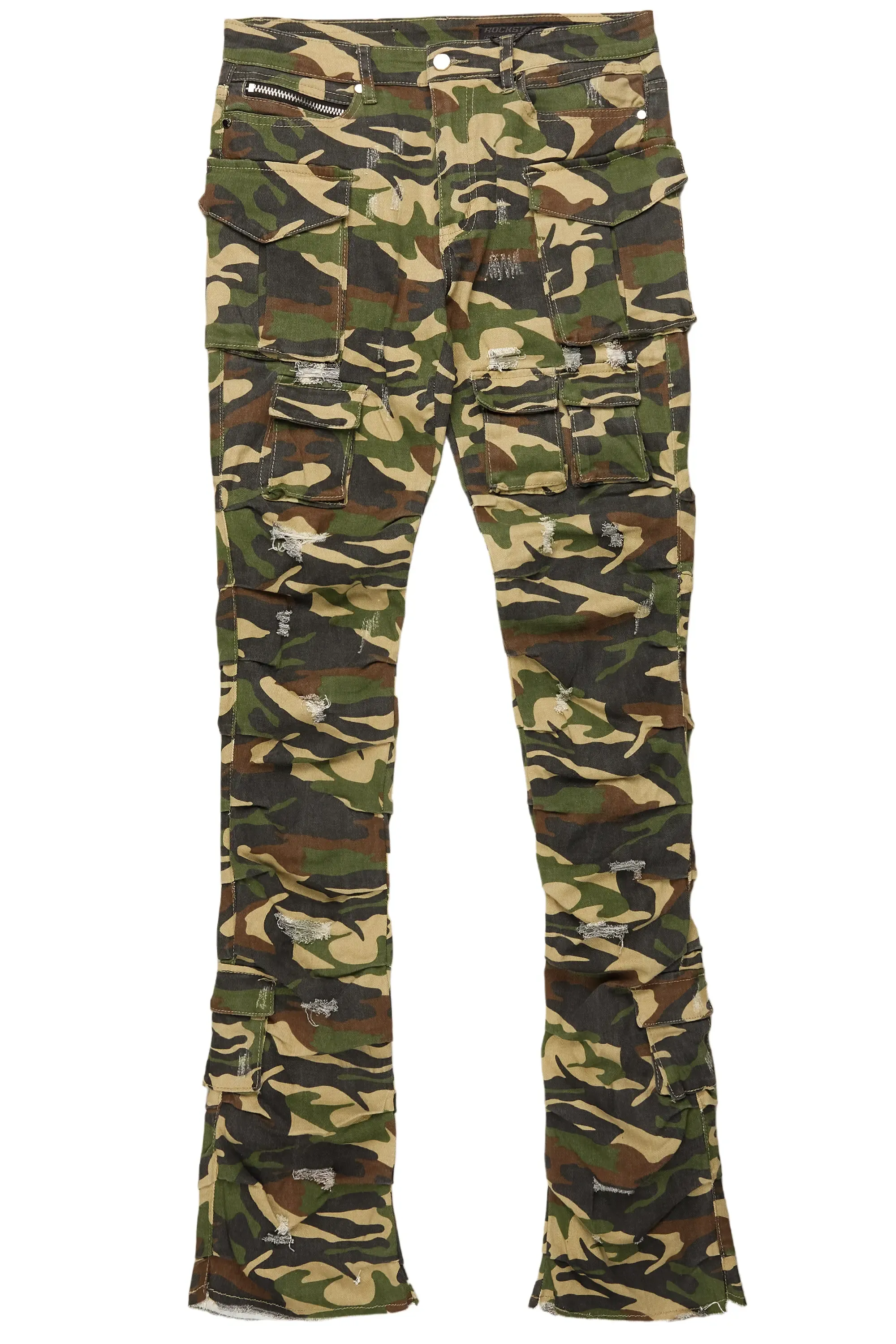 Gentry Camo Stacked Flare Jean sold by Rockstar Original product image thumbnail 2
