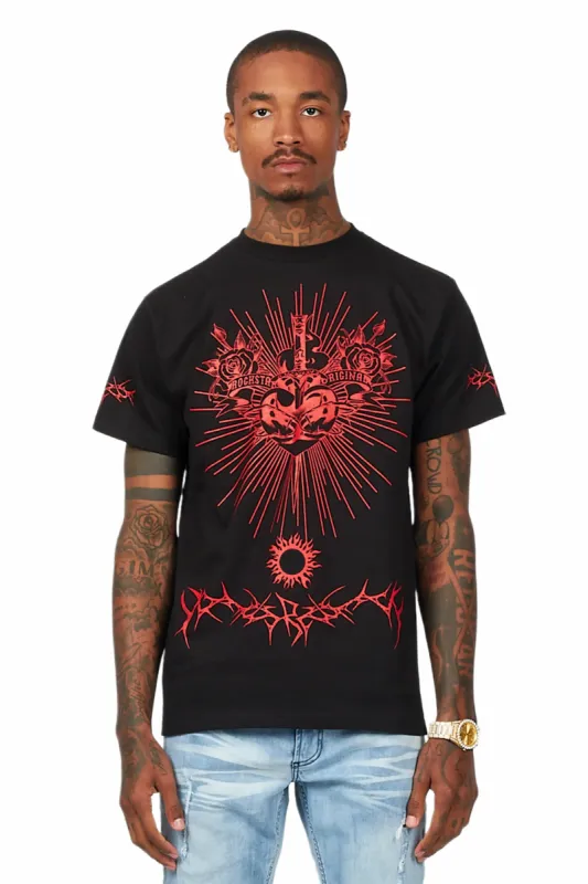 Leander Black Graphic T-Shirt sold by Rockstar Original