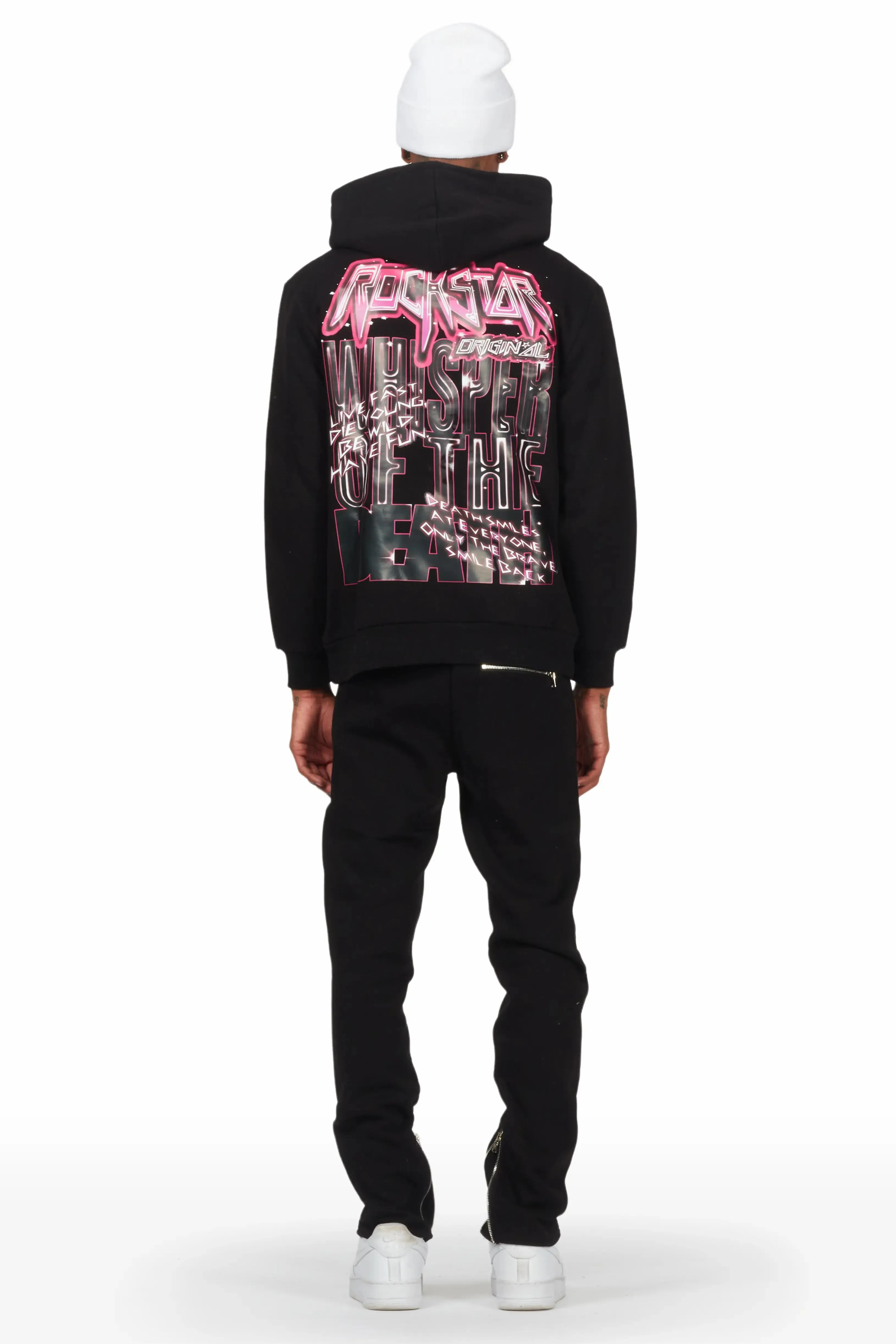 Obern Black Slim Fit Track Set sold by Rockstar Original product image thumbnail 4