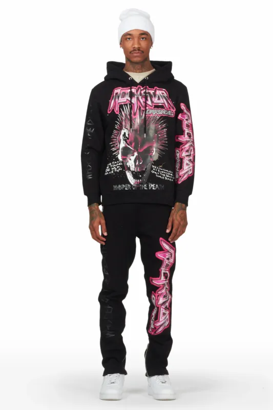 Obern Black Slim Fit Track Set sold by Rockstar Original