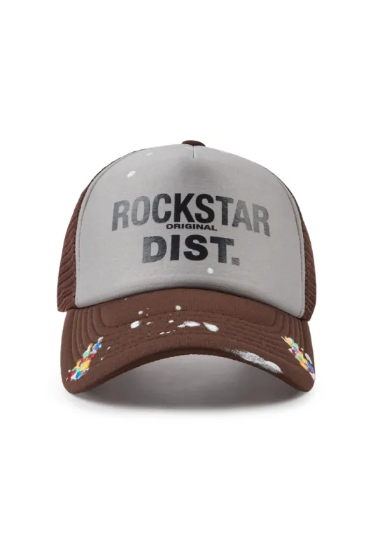 Neptune Grey/Brown Trucker Hat sold by Rockstar Original