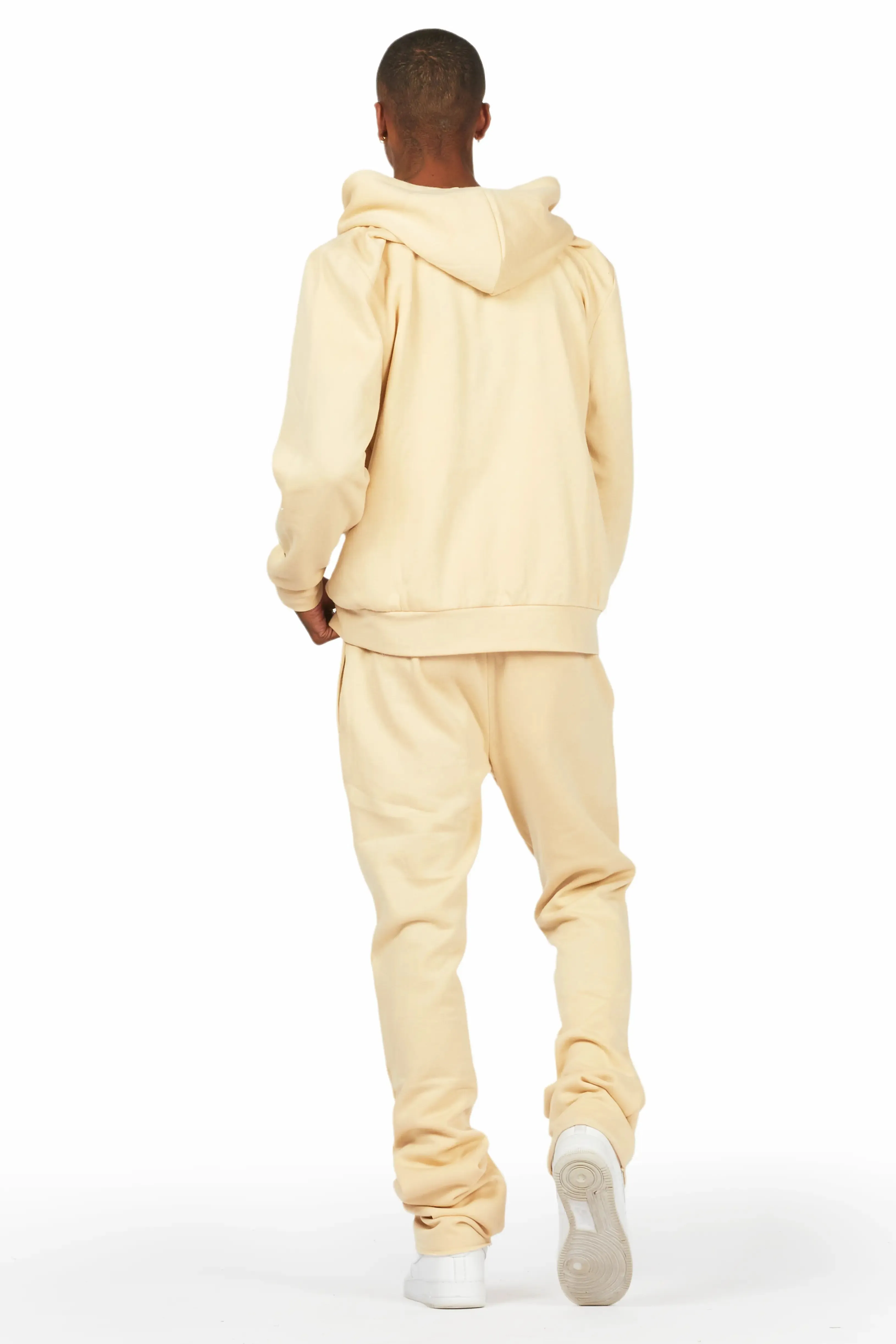 Scottie Beige Hoodie Relaxed Stacked Track Set sold by Rockstar Original product image thumbnail 3
