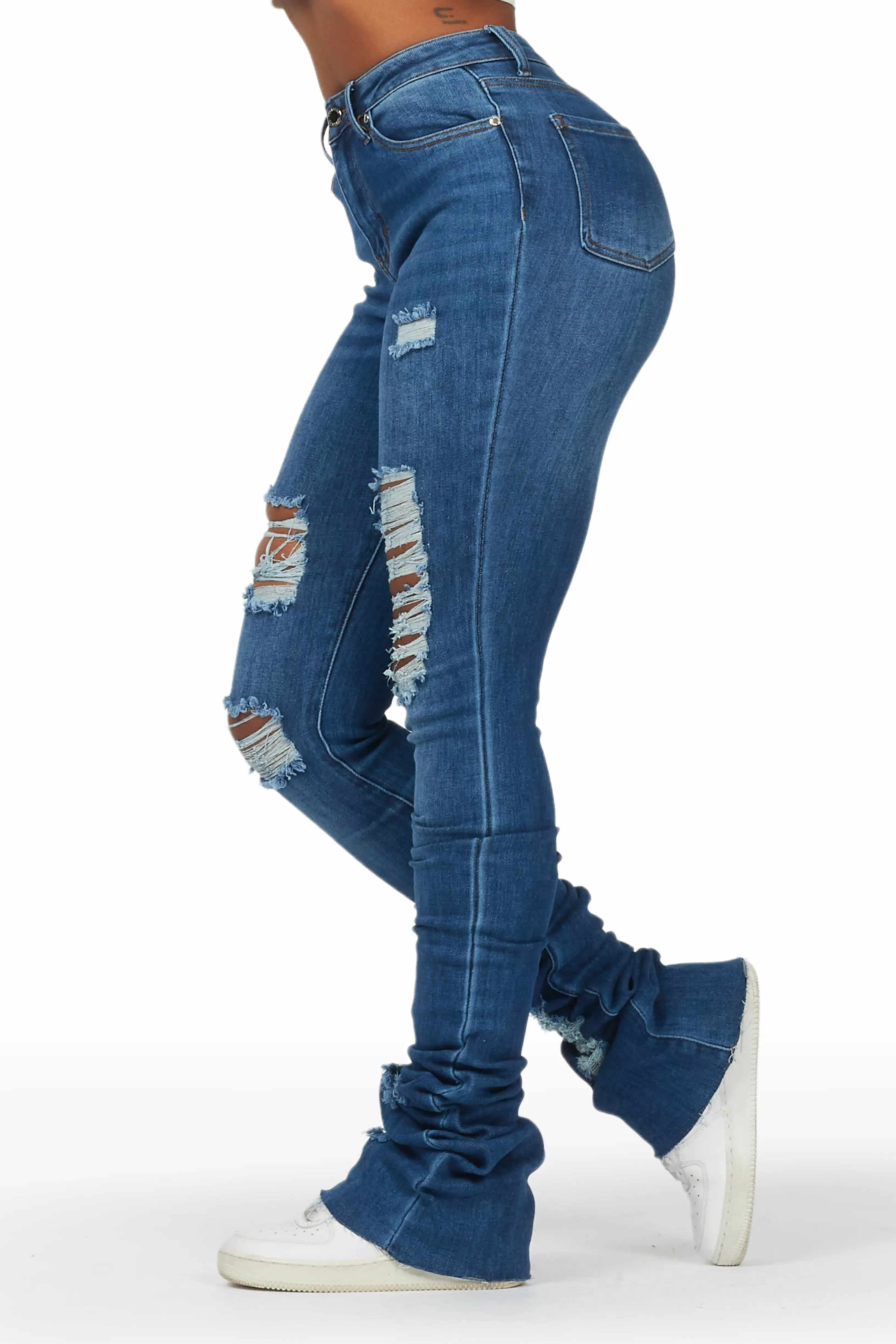 Cielo Dark Wash Super Stacked Jean sold by Rockstar Original product image thumbnail 4