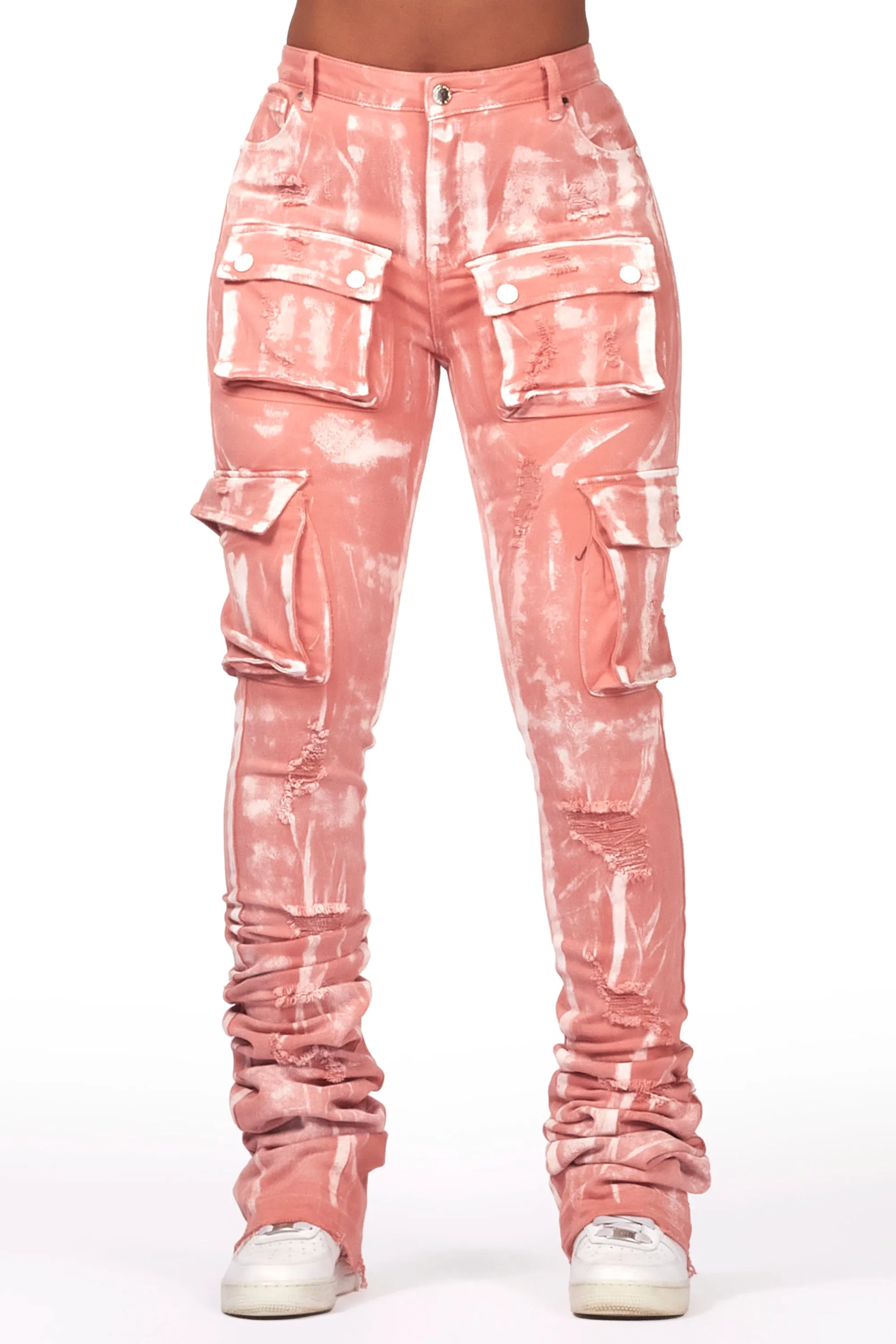 Kania Pink Cargo Super Stacked Jean sold by Rockstar Original