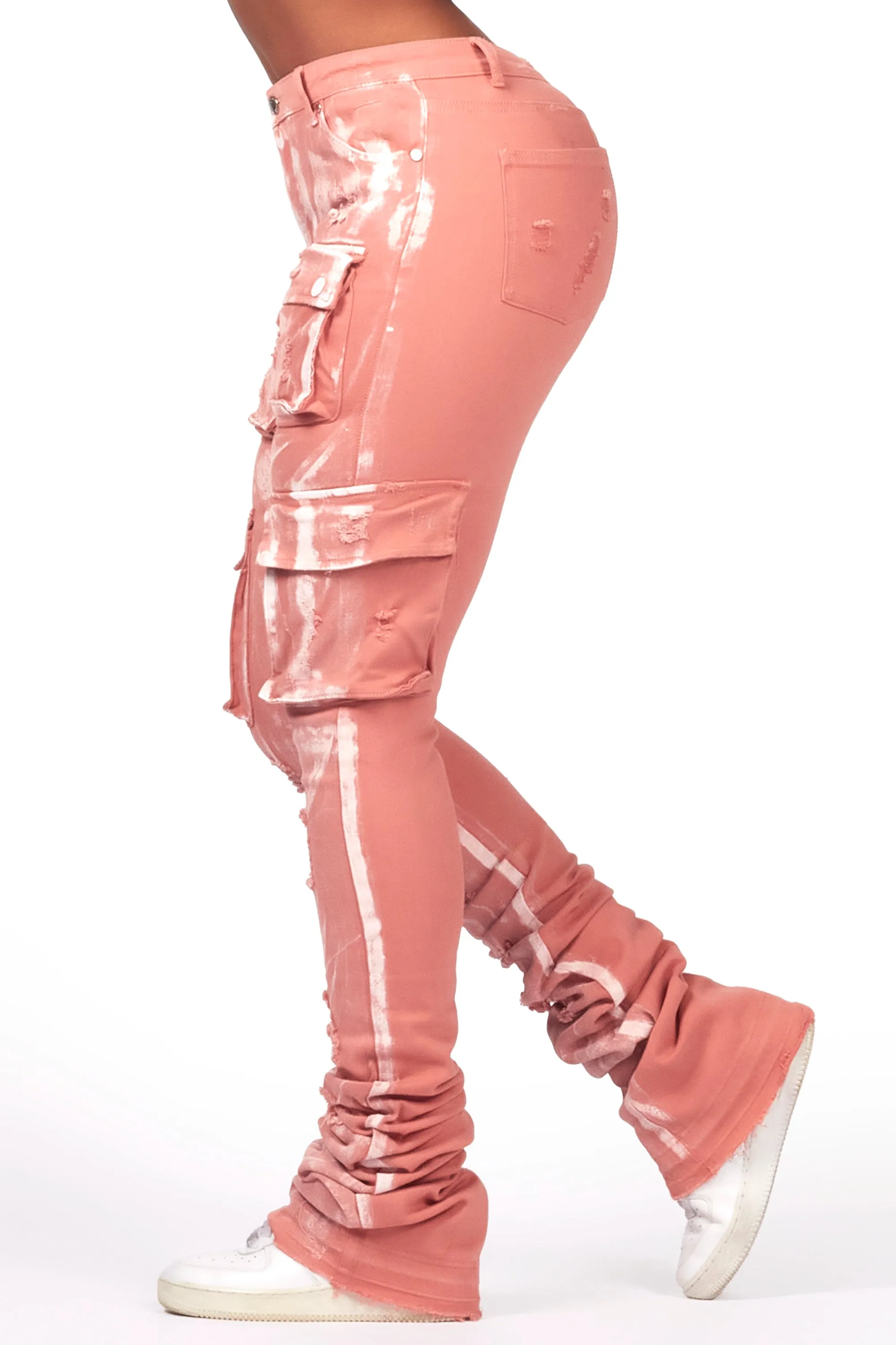 Kania Pink Cargo Super Stacked Jean sold by Rockstar Original product image thumbnail 5