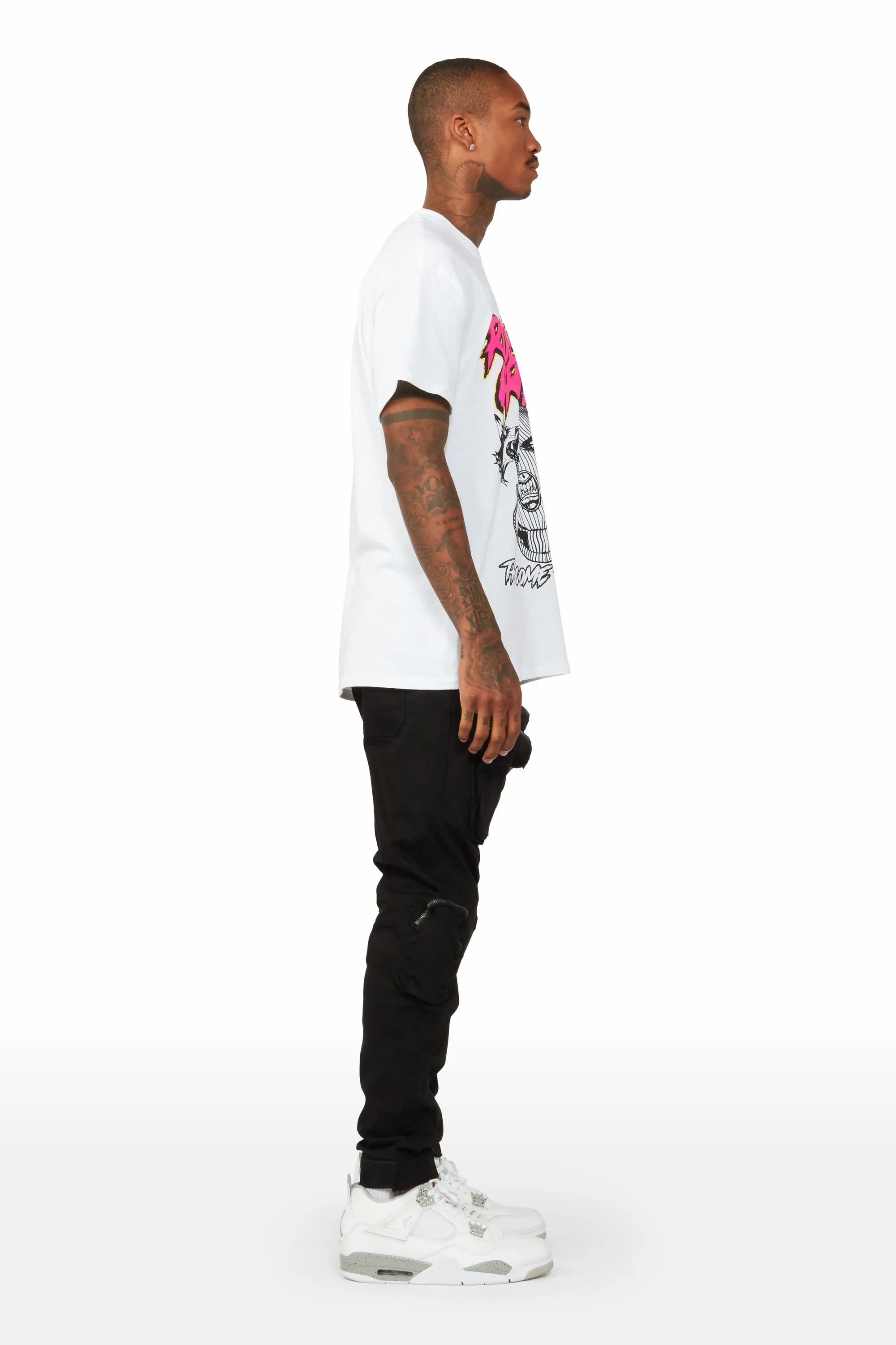 Cain Black Cargo Pants sold by Rockstar Original product image thumbnail 4