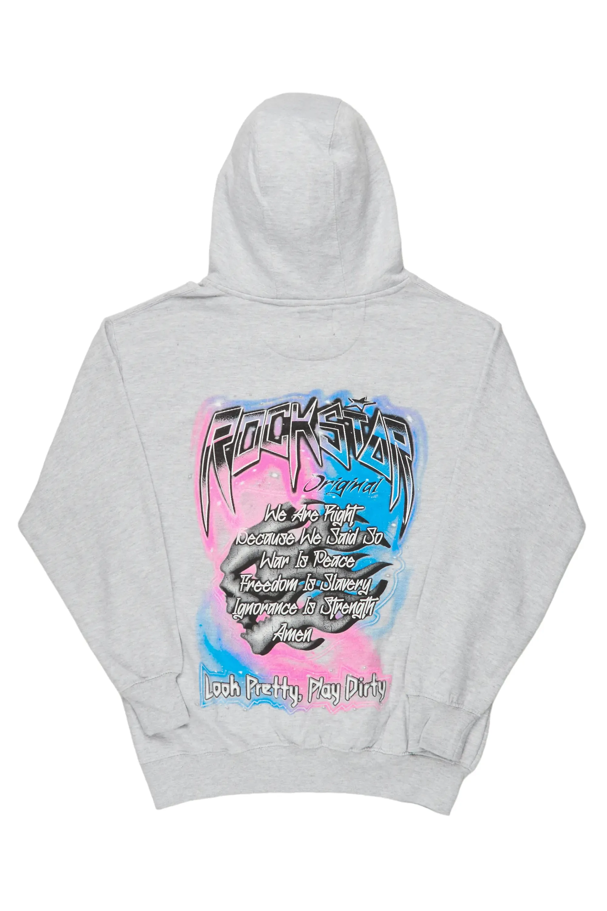 Fionn Heather Grey Graphic Hoodie sold by Rockstar Original product image thumbnail 5