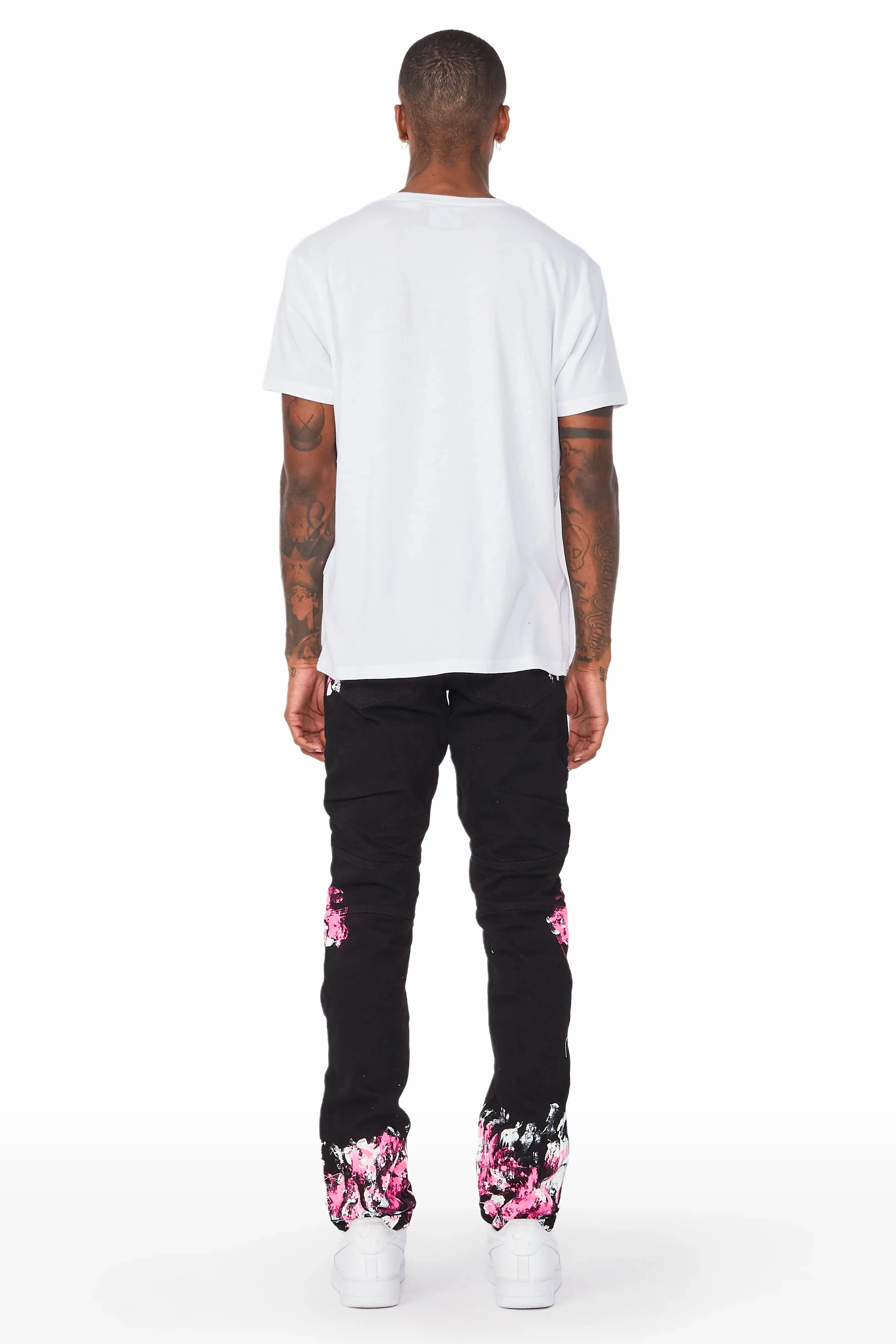 Kodak Black/Pink Painter Biker Jean sold by Rockstar Original product image thumbnail 4