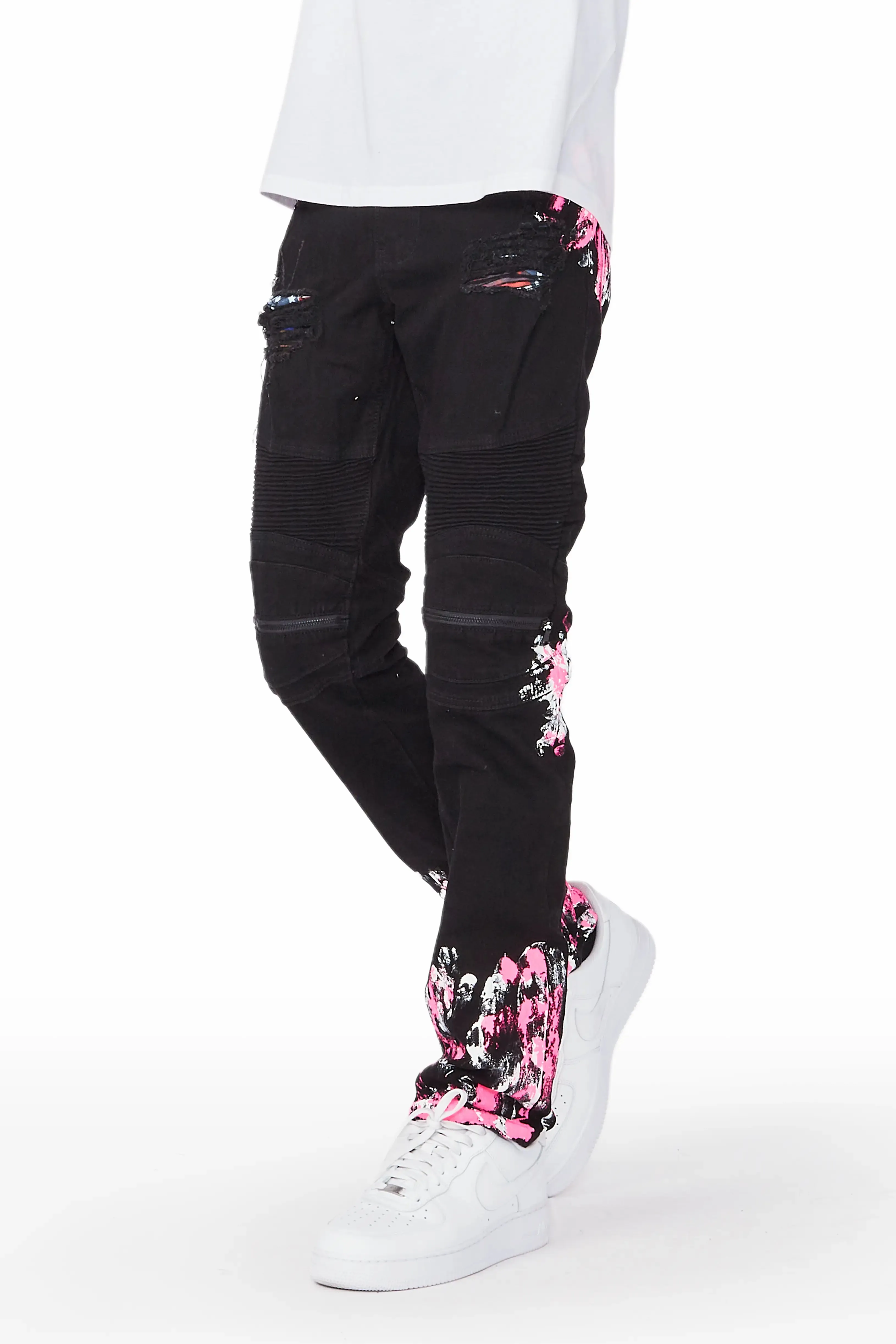 Kodak Black/Pink Painter Biker Jean sold by Rockstar Original