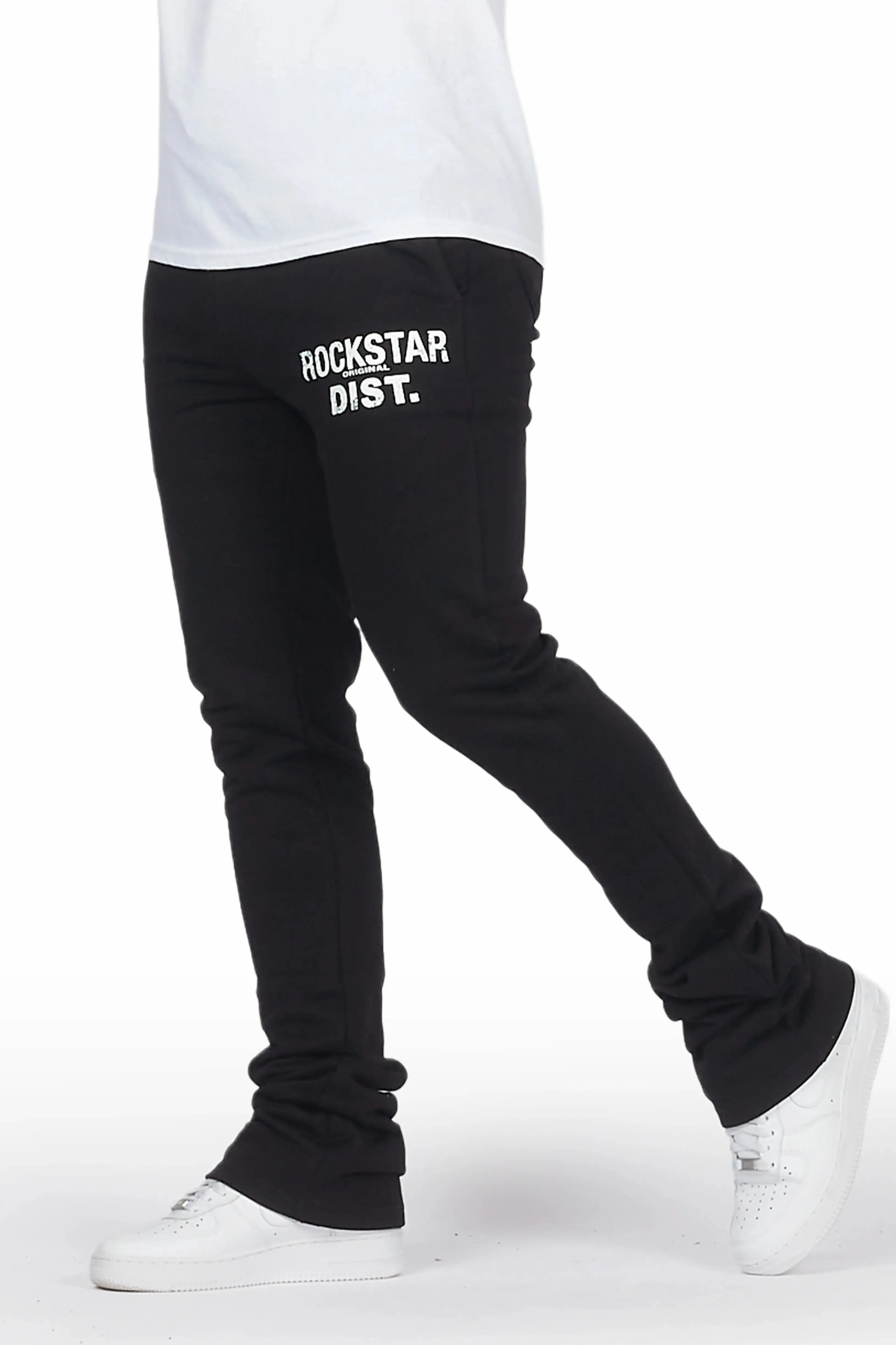 Alpine Black Stacked Flare Pant sold by Rockstar Original