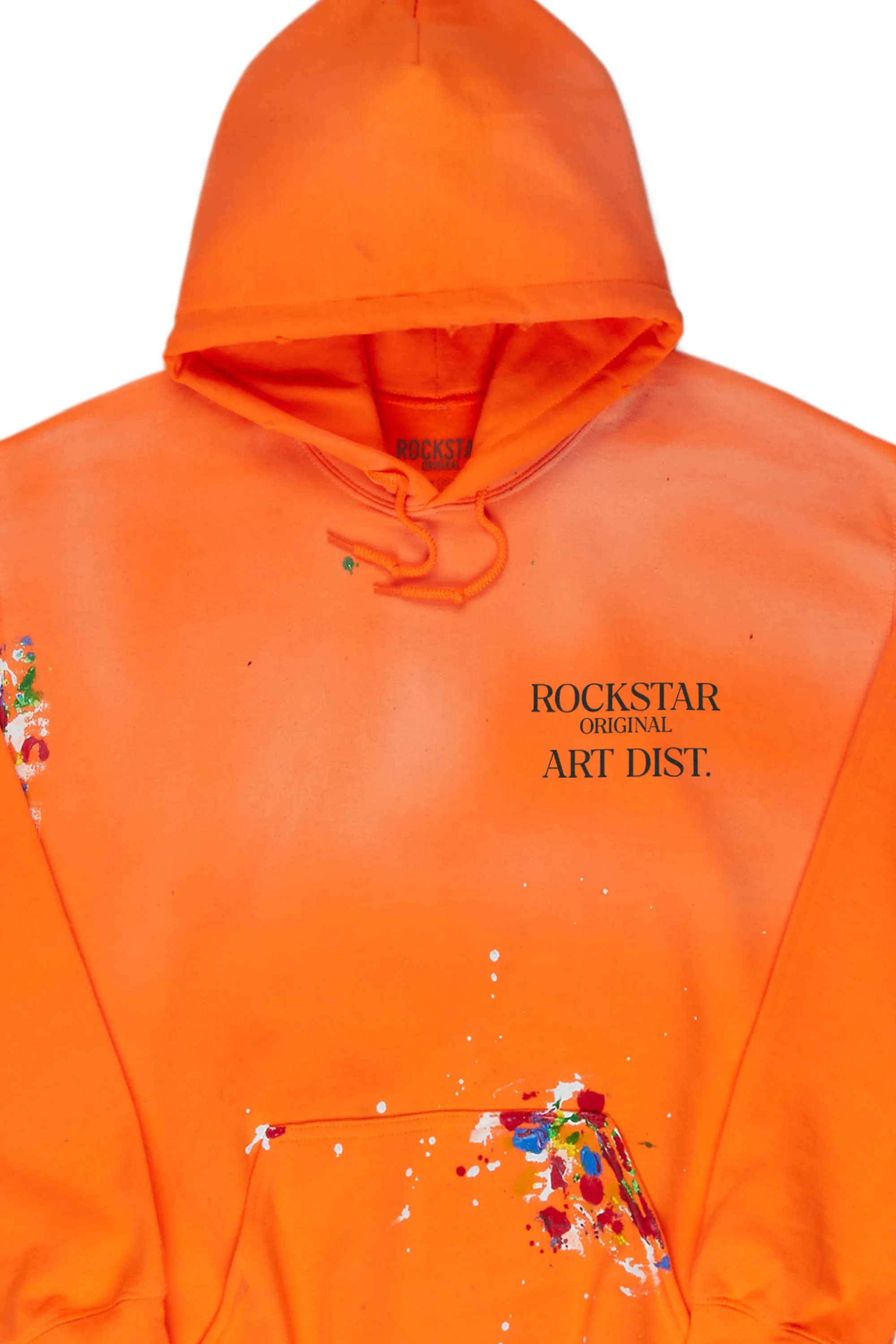 Rockstar Art Dist. Orange Graphic Hoodie sold by Rockstar Original product image thumbnail 2