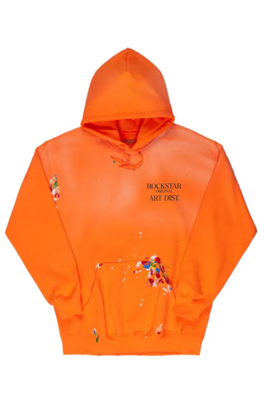 Rockstar Art Dist. Orange Graphic Hoodie sold by Rockstar Original