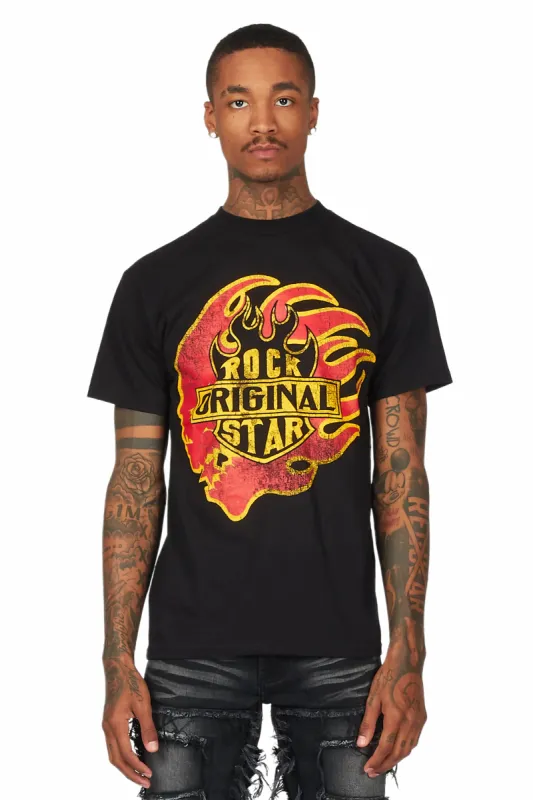 Station Black Graphic T-Shirt sold by Rockstar Original