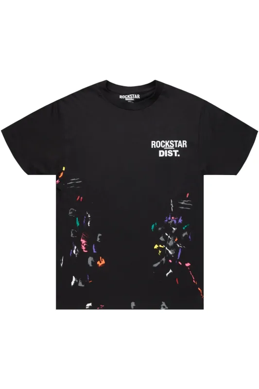 Xanto Black Graphic T-Shirt sold by Rockstar Original