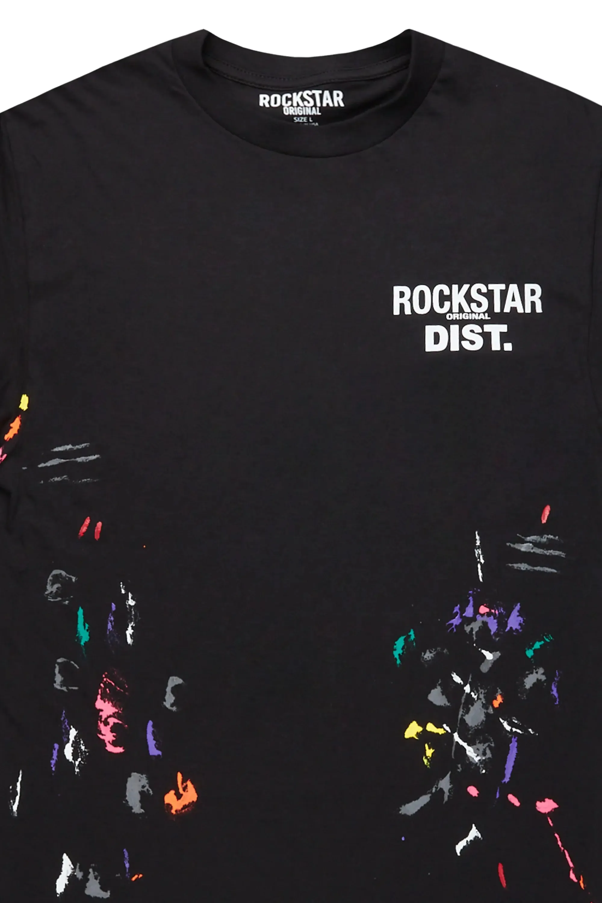 Xanto Black Graphic T-Shirt sold by Rockstar Original product image thumbnail 3