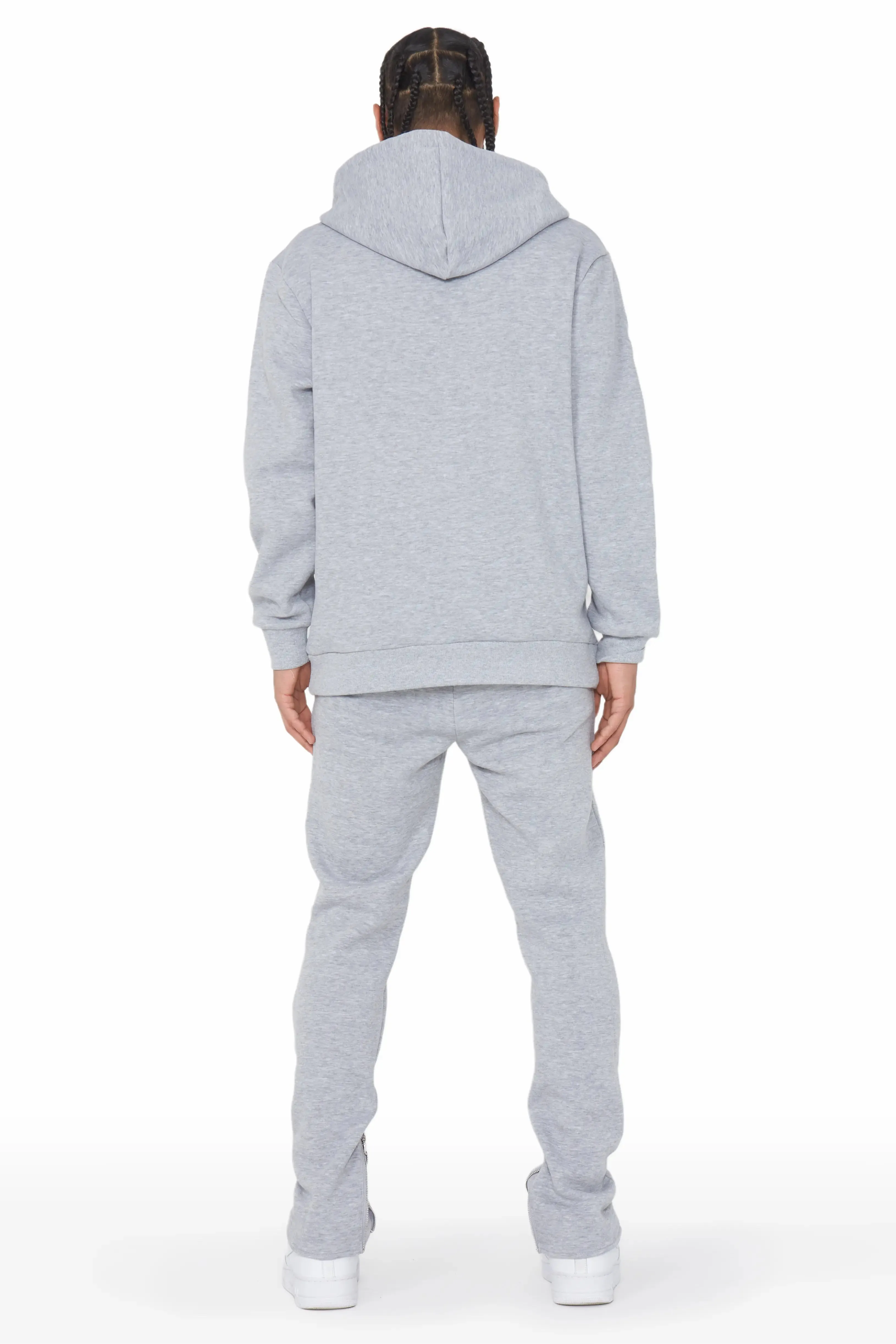 Alaric Heather Grey Slim Fit Track Set sold by Rockstar Original product image thumbnail 4