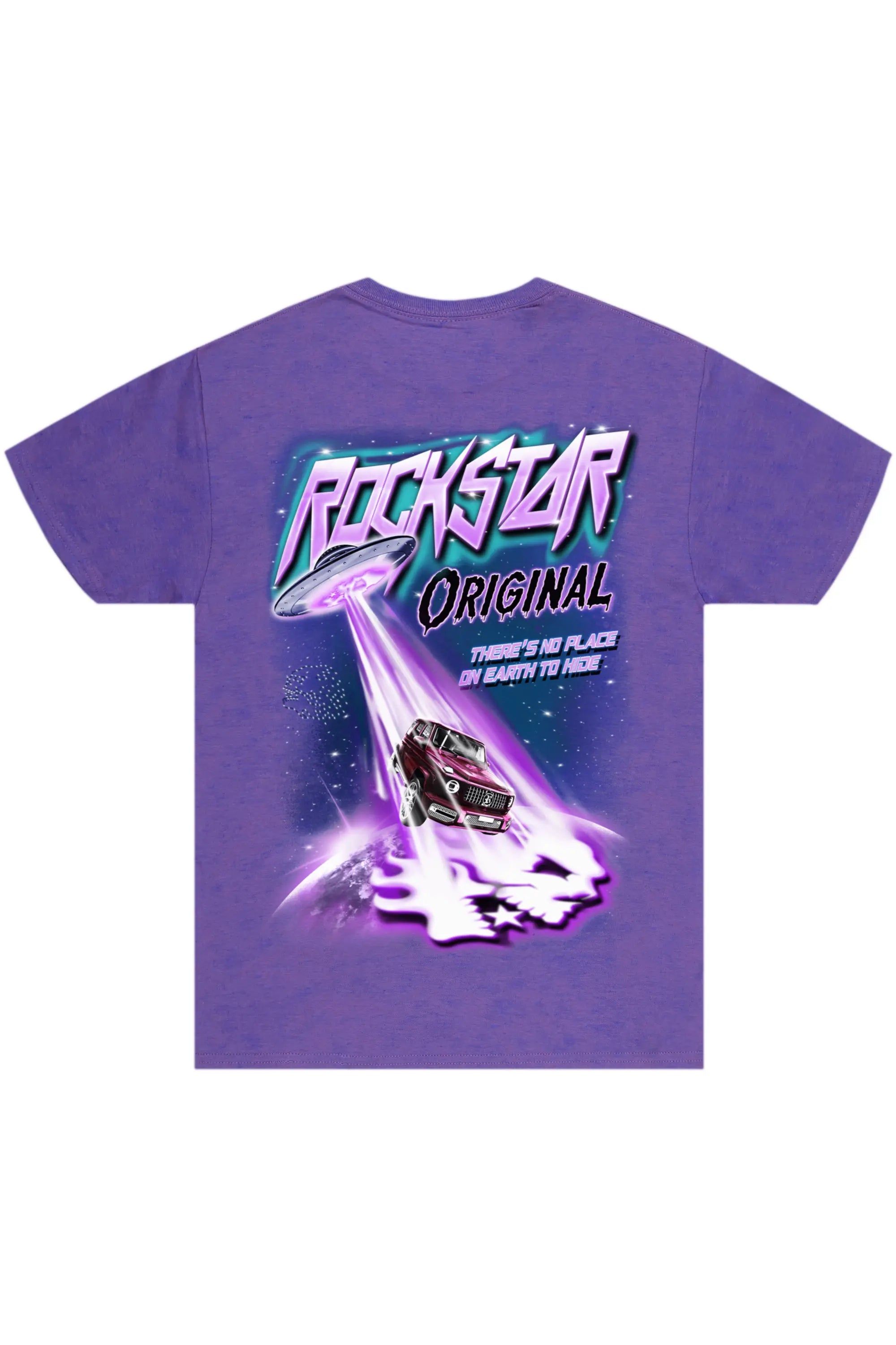 Darwin Purple Graphic T-Shirt sold by Rockstar Original product image thumbnail 5