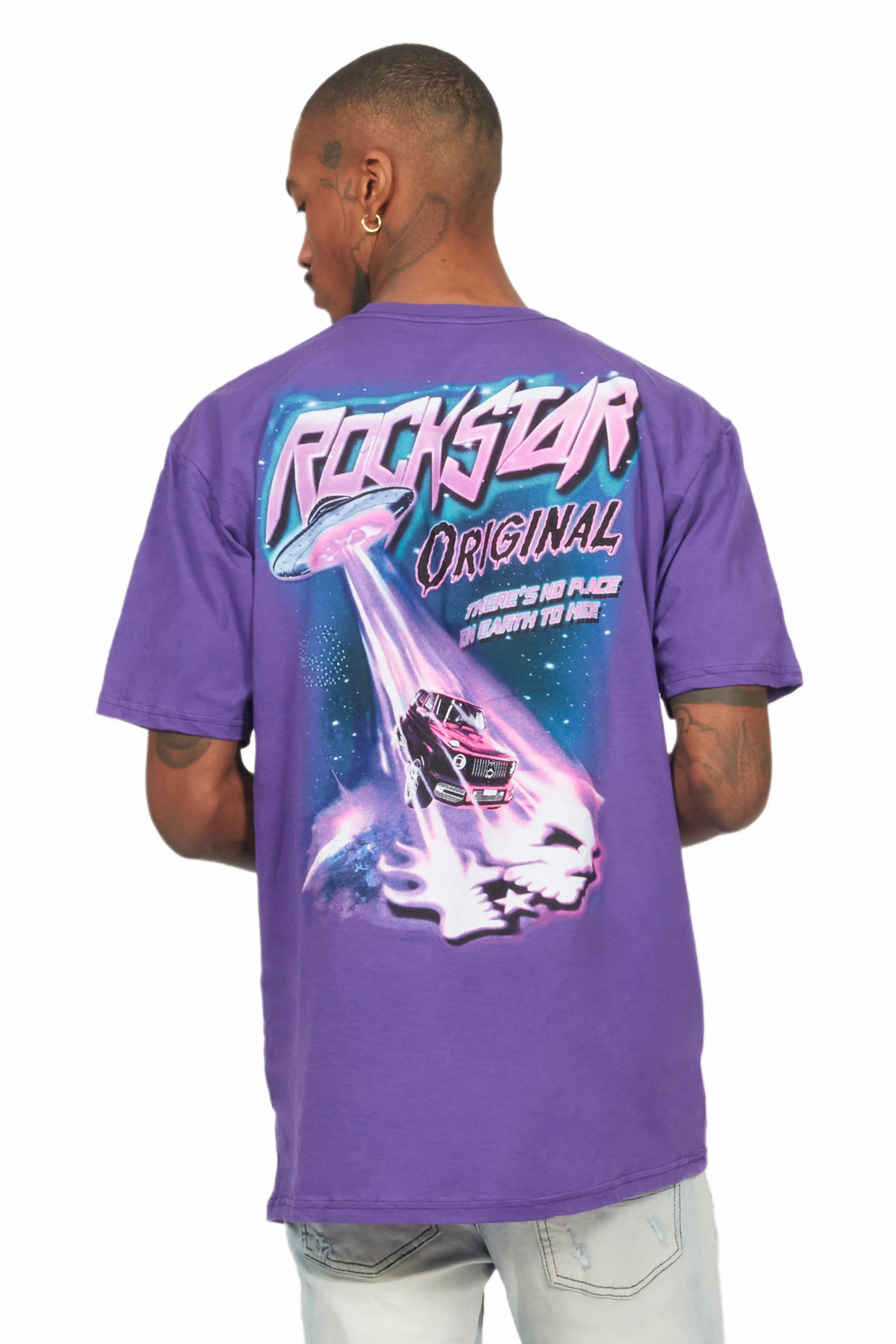 Darwin Purple Graphic T-Shirt sold by Rockstar Original product image thumbnail 4