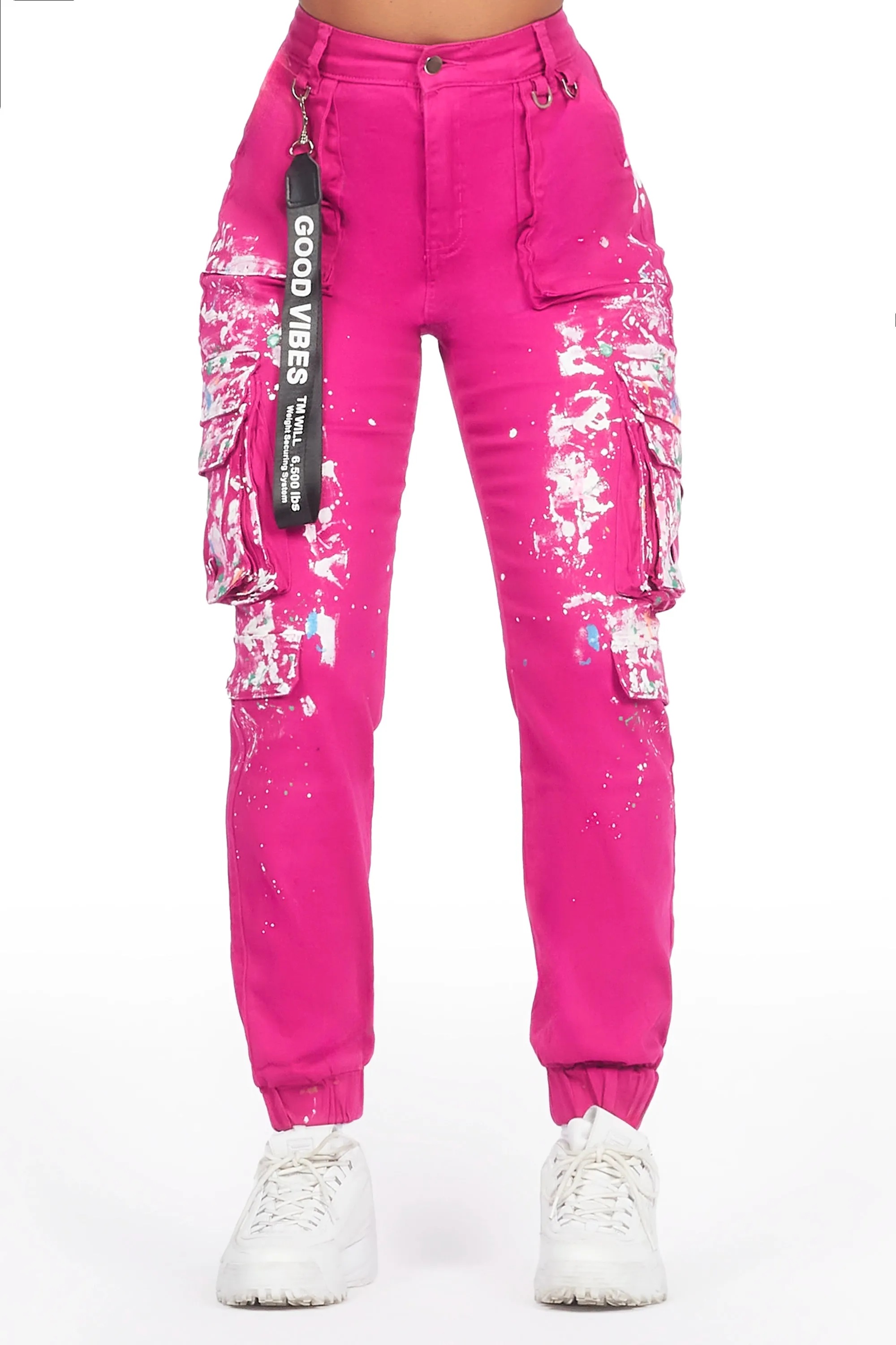 Tamara Pink Painted Jogger Jean sold by Rockstar Original
