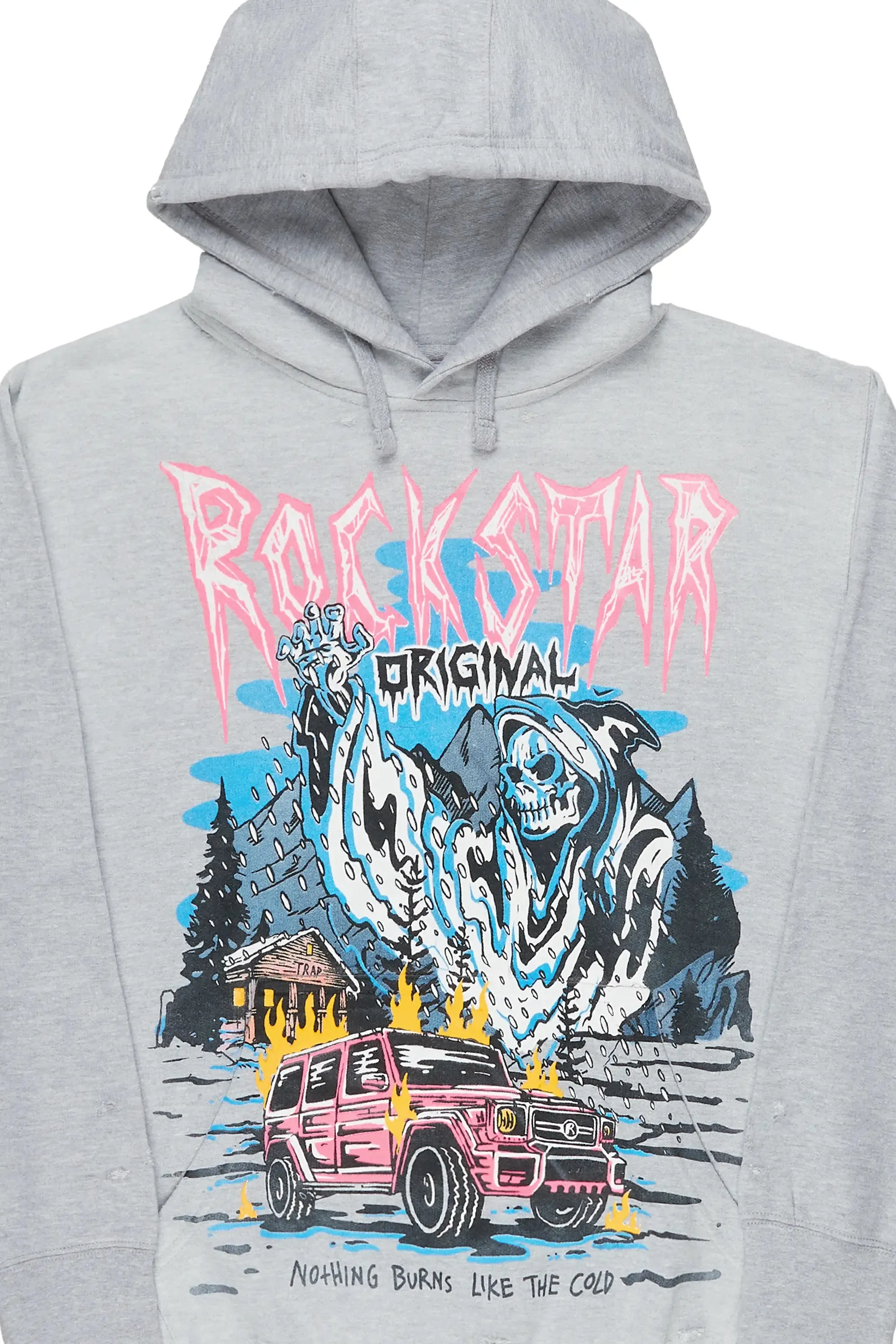 Kip Heather Grey Graphic Hoodie sold by Rockstar Original product image thumbnail 2
