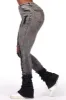 Shyanna Black Wash Distressed Super Stacked Jean sold by Rockstar Original