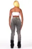 Shyanna Black Wash Distressed Super Stacked Jean sold by Rockstar Original