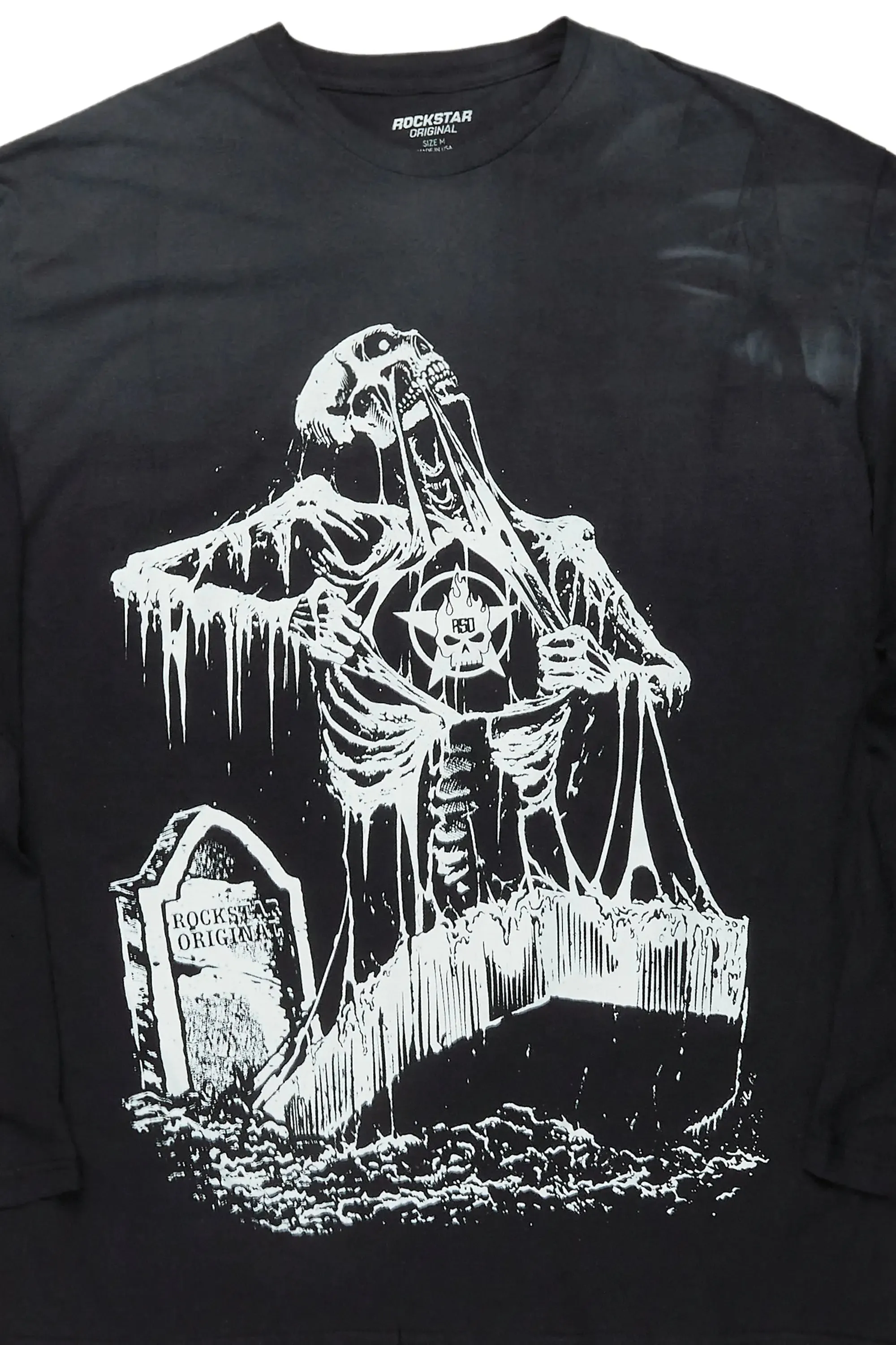 Brookwood Black Long Sleeve Graphic T-Shirt sold by Rockstar Original product image thumbnail 5