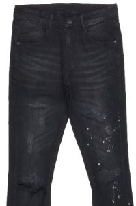 Oddie Black Stacked Flare Jean sold by Rockstar Original