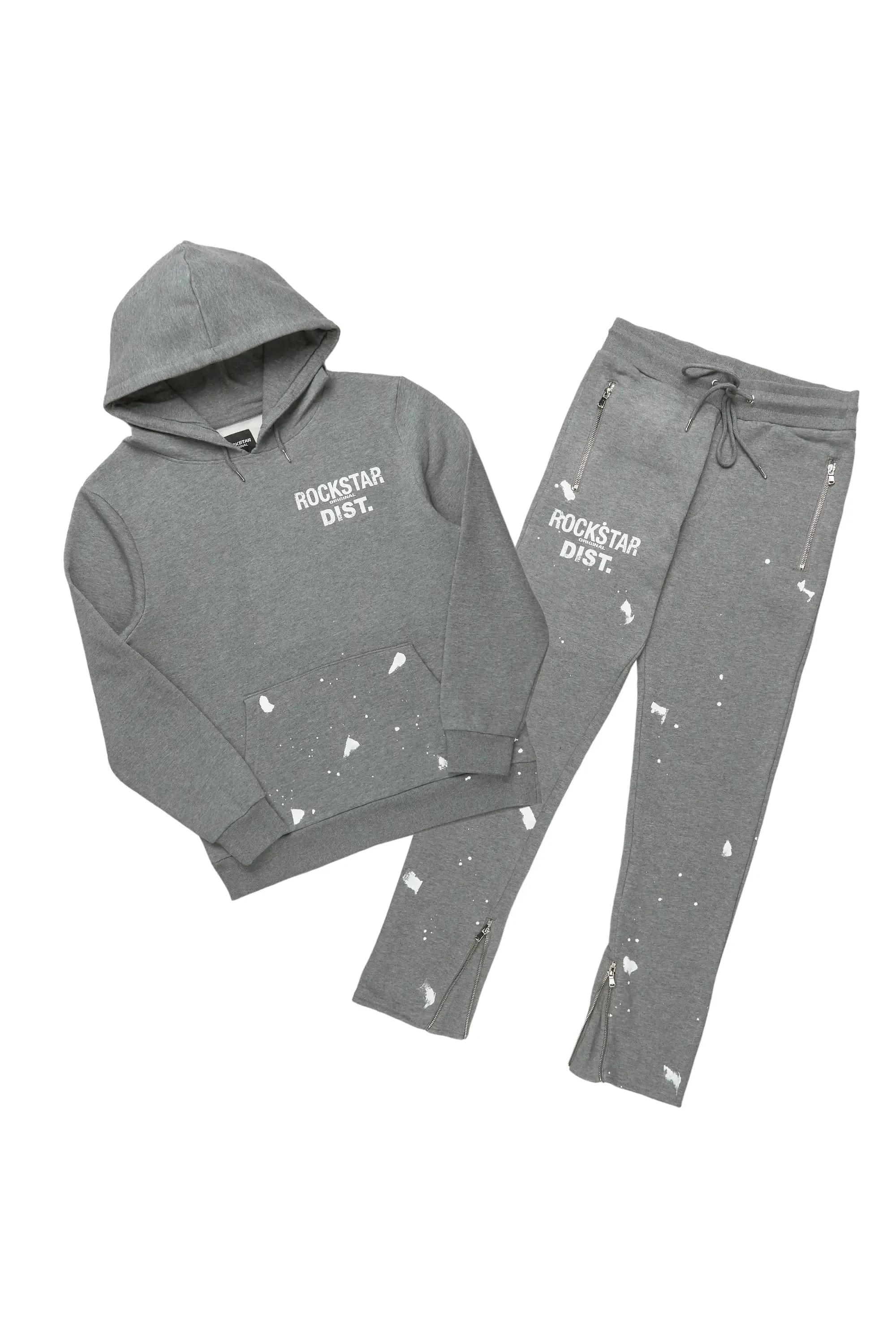 Raffer Vintage Grey Slim Fit Track Set sold by Rockstar Original product image thumbnail 2