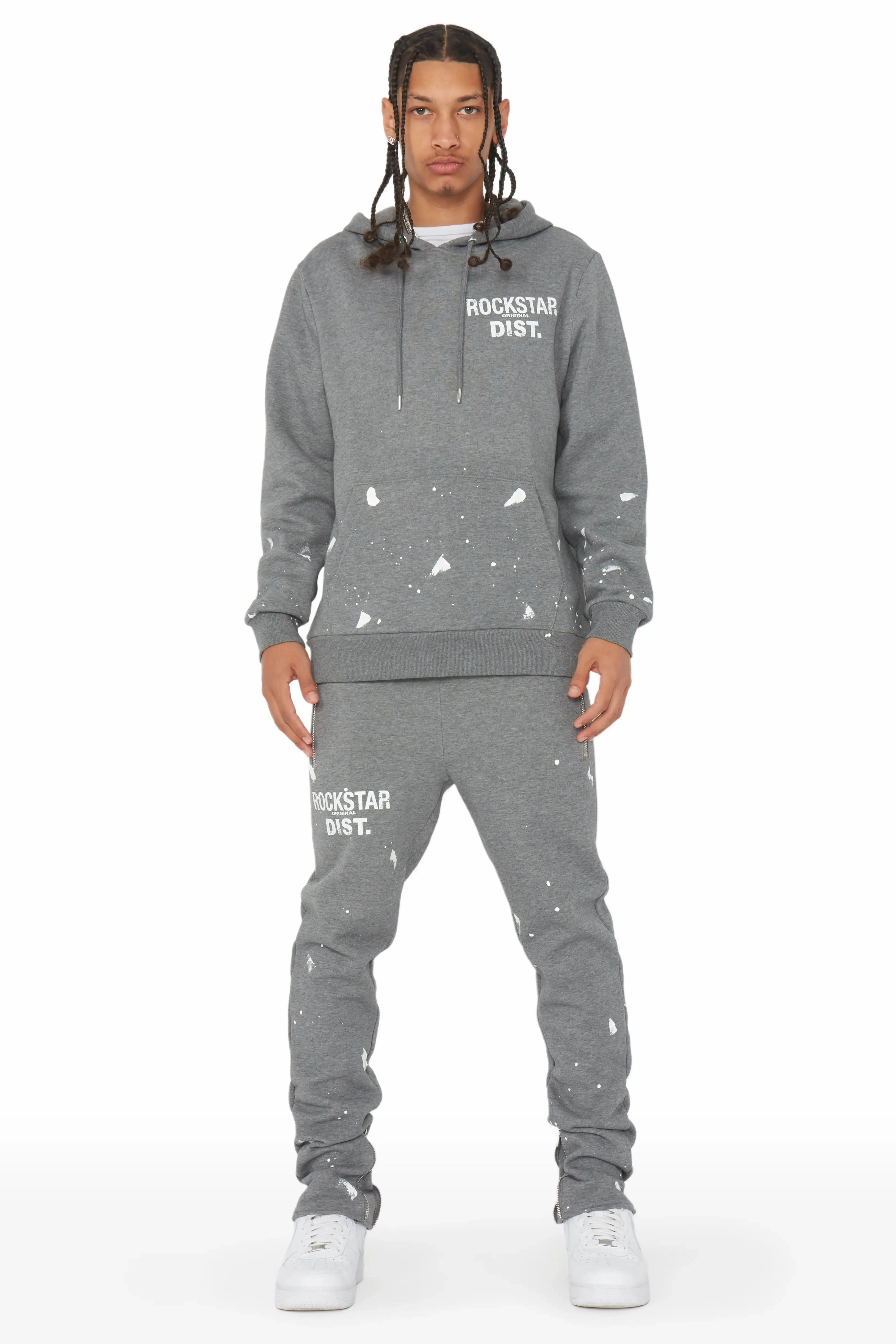 Raffer Vintage Grey Slim Fit Track Set sold by Rockstar Original