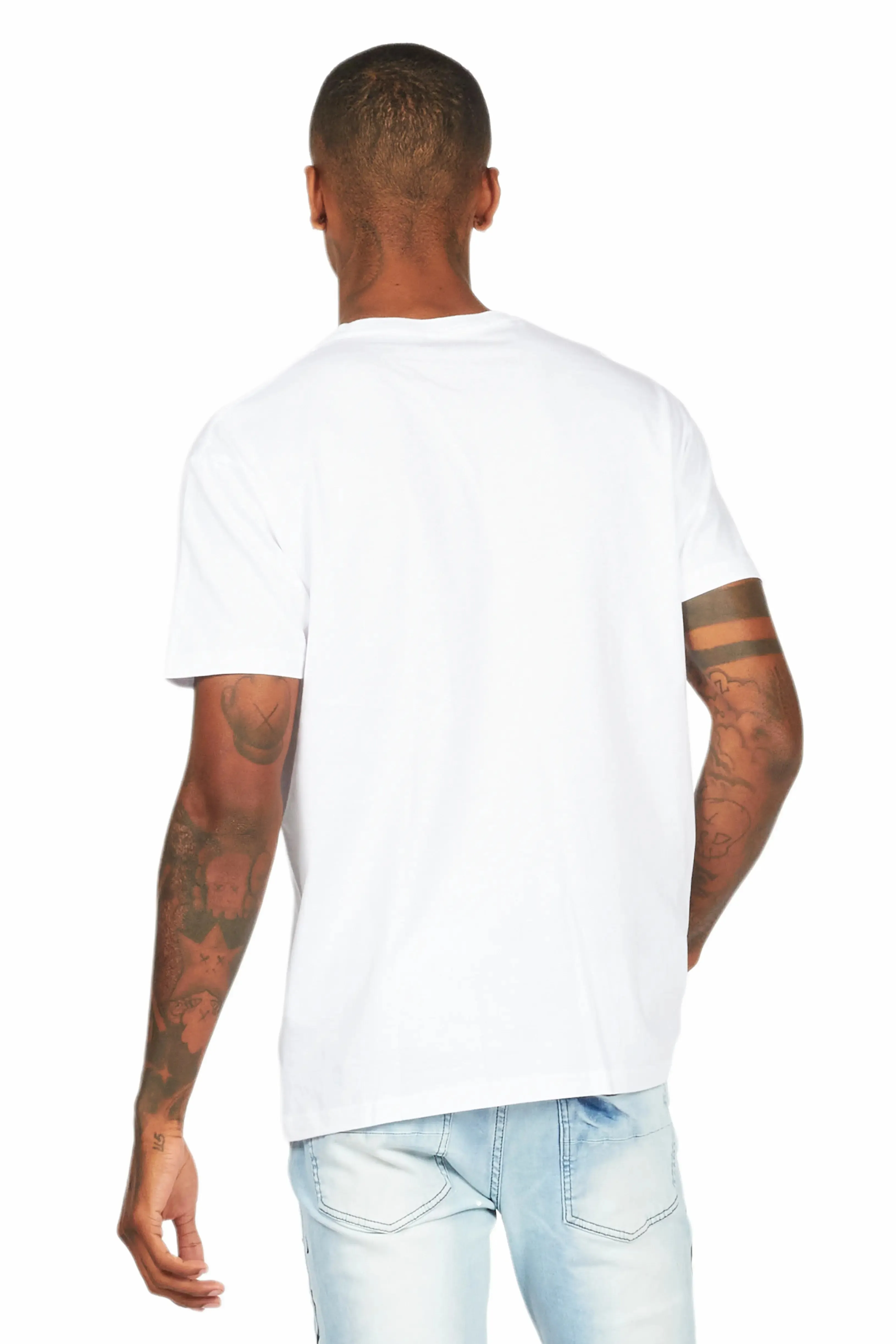 Dash White/Blue Graphic T-Shirt sold by Rockstar Original product image thumbnail 4