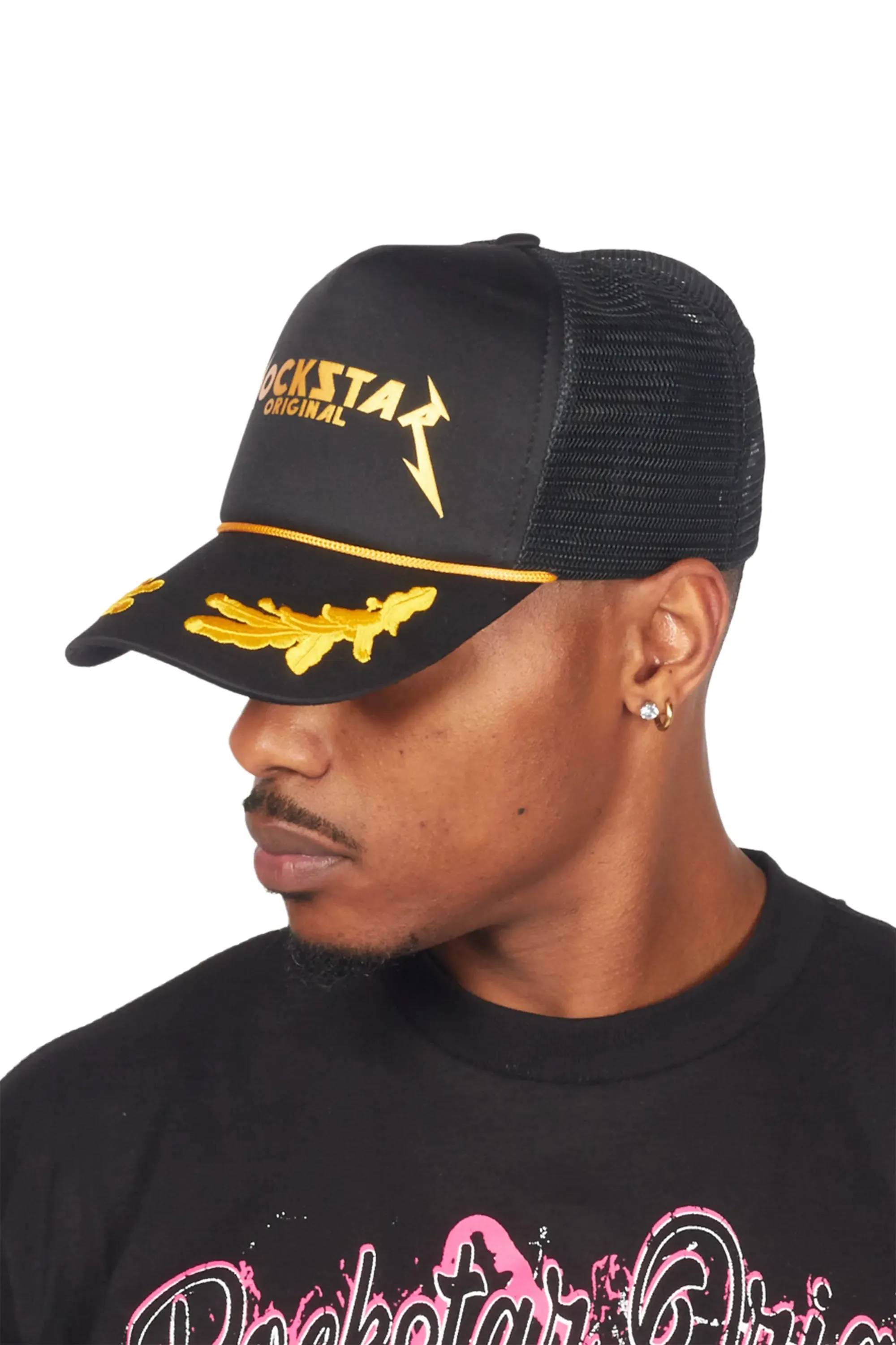 Pardes Black Graphic Trucker Hat sold by Rockstar Original product image thumbnail 5