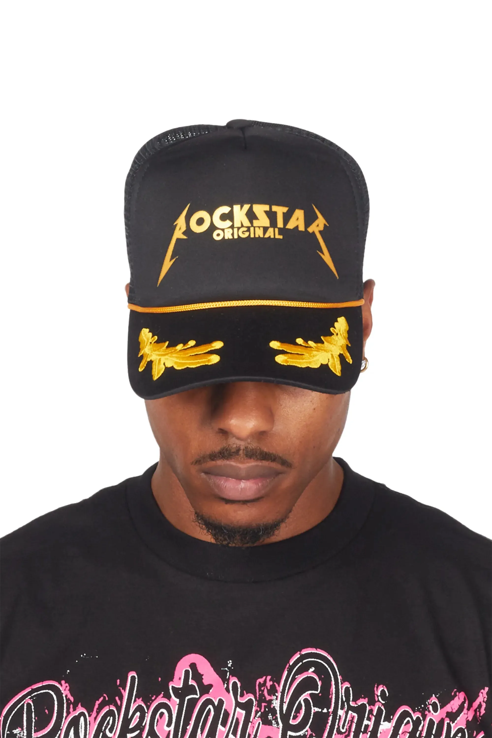 Pardes Black Graphic Trucker Hat sold by Rockstar Original product image thumbnail 4