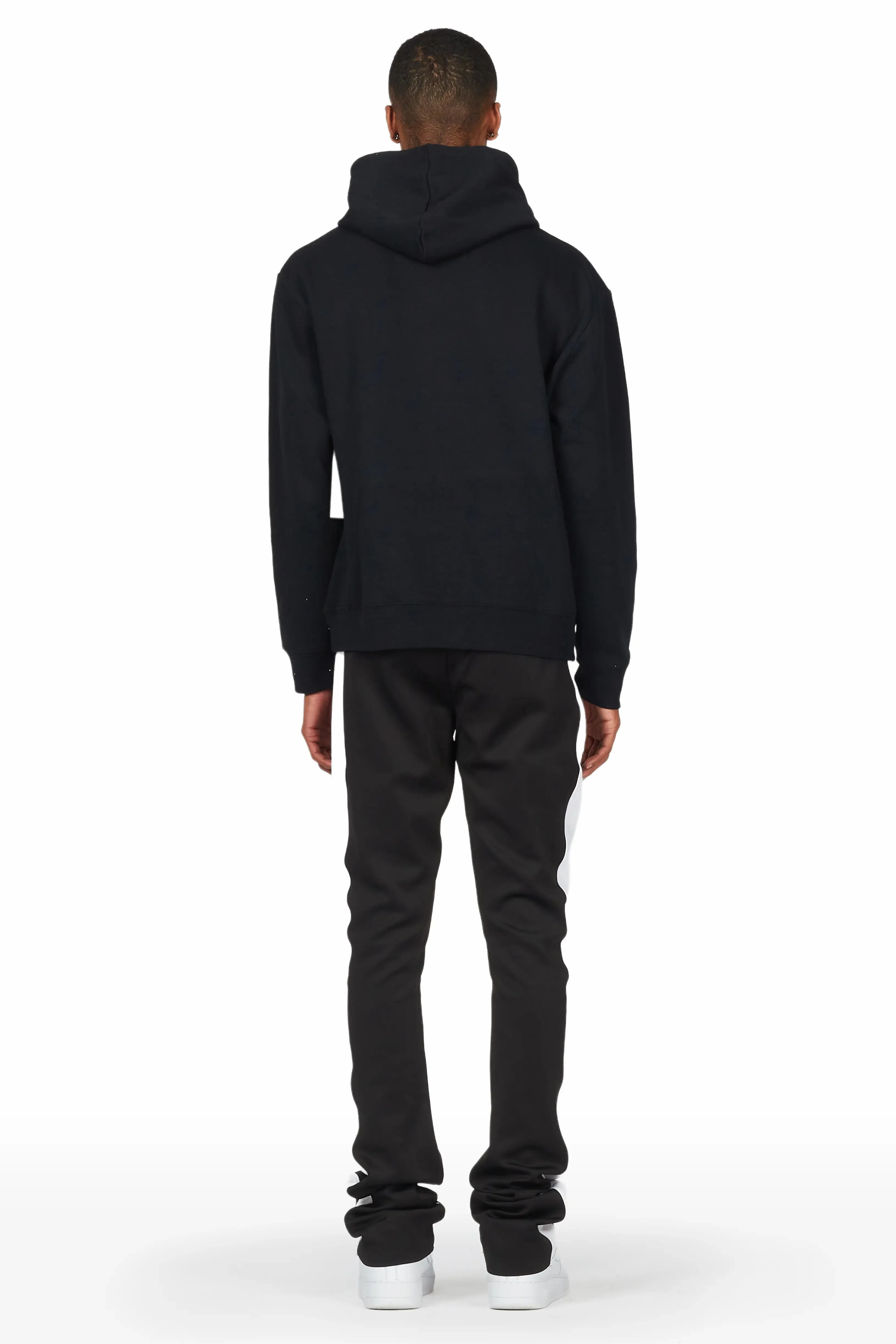 Raffer Black Hoodie/Track Pant Super Stacked Flare Track Set sold by Rockstar Original product image thumbnail 5