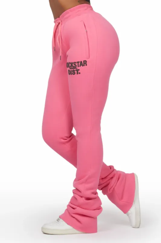 Juliana Fuchsia Super Stacked Track Pant sold by Rockstar Original