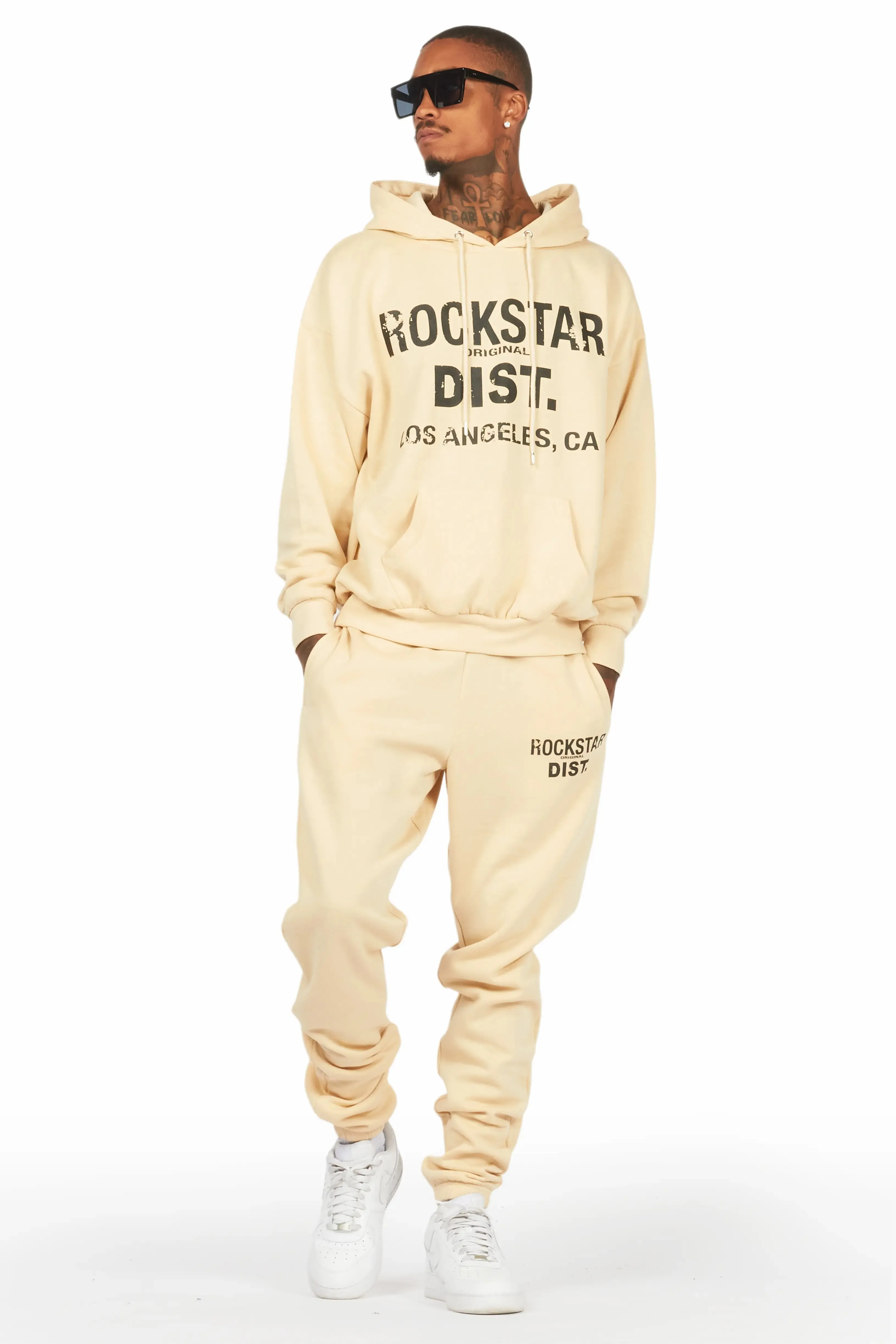 Lake Beige Relaxed Fit Track Set sold by Rockstar Original product image thumbnail 2