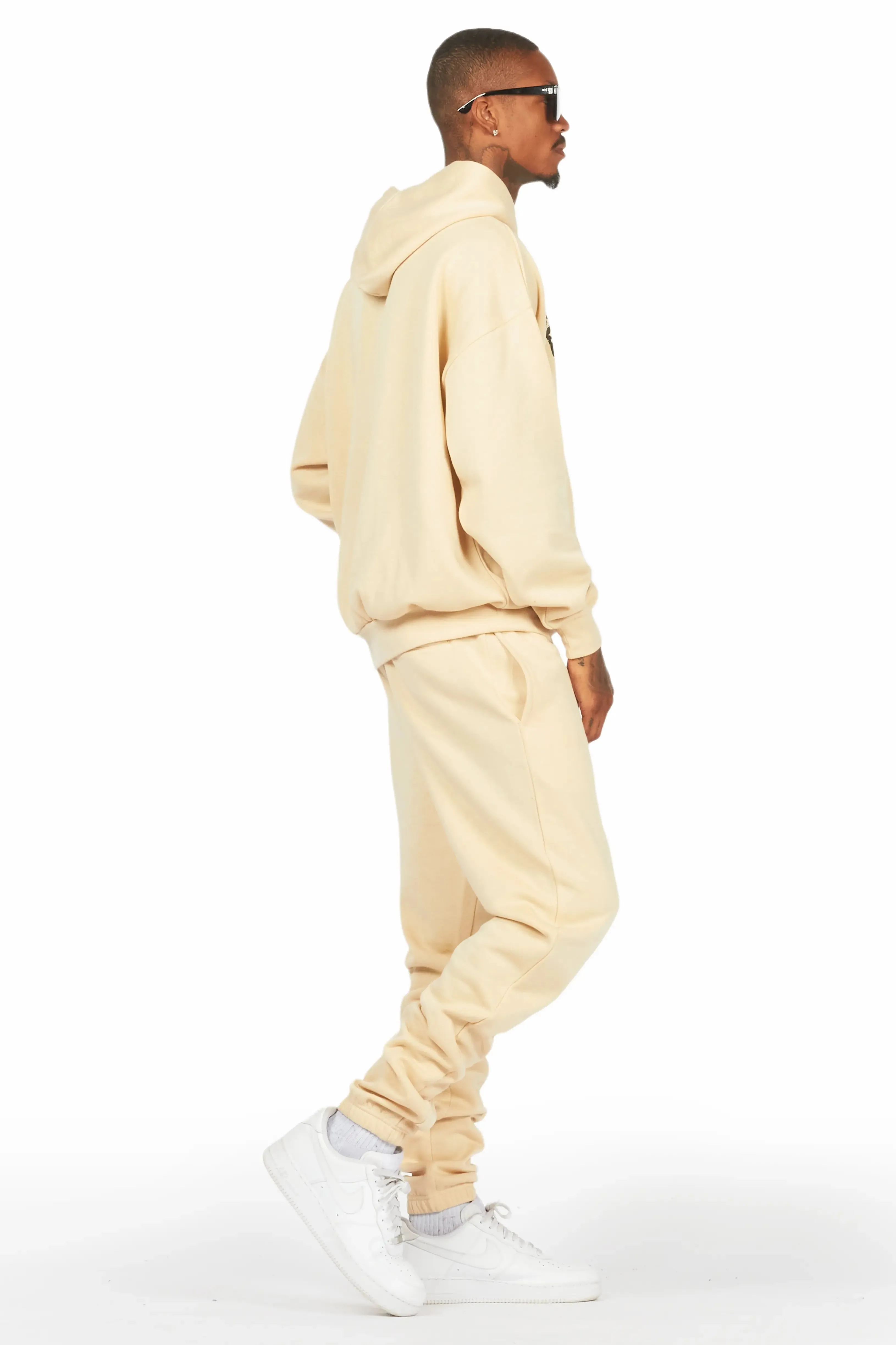 Lake Beige Relaxed Fit Track Set sold by Rockstar Original product image thumbnail 3