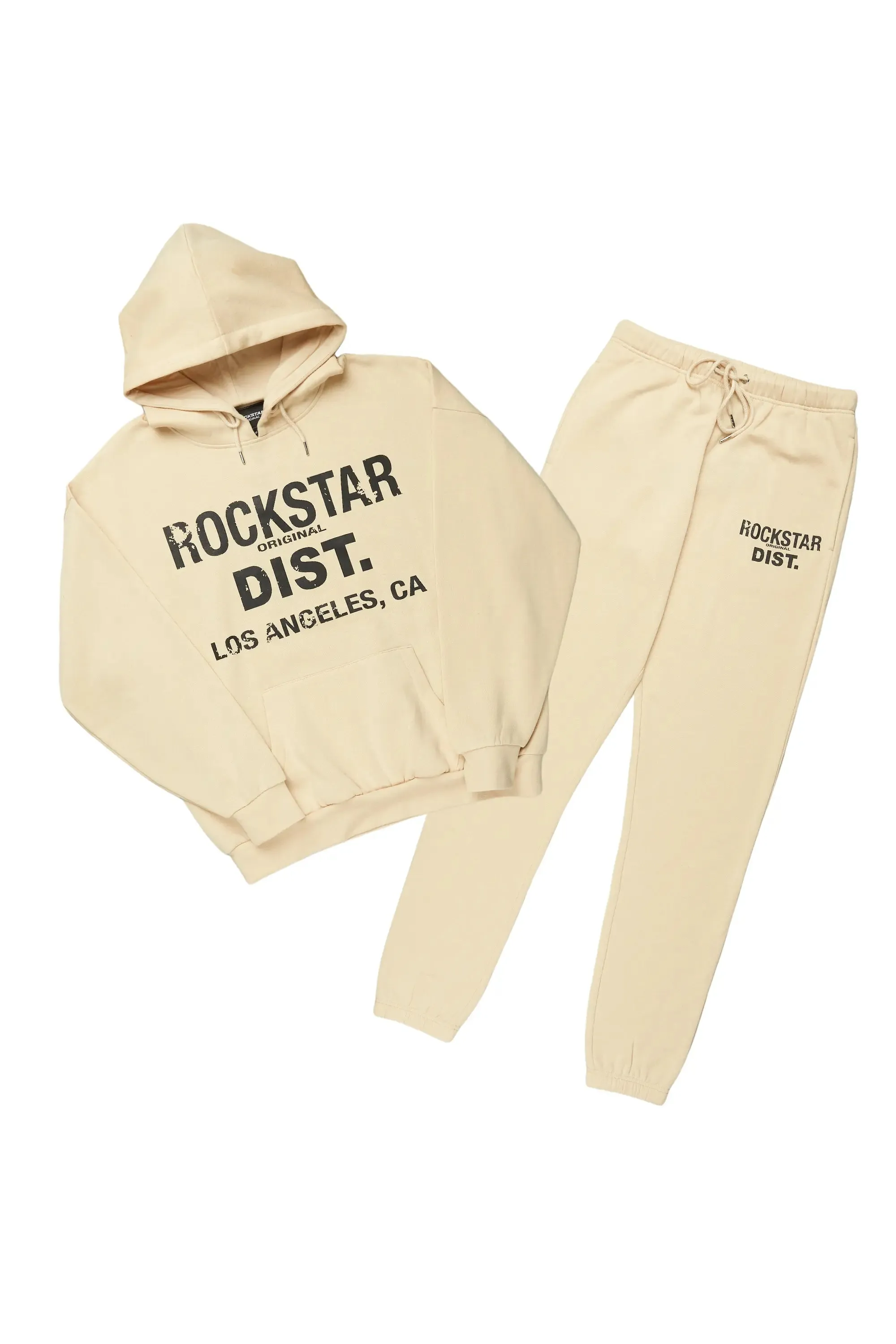 Lake Beige Relaxed Fit Track Set sold by Rockstar Original