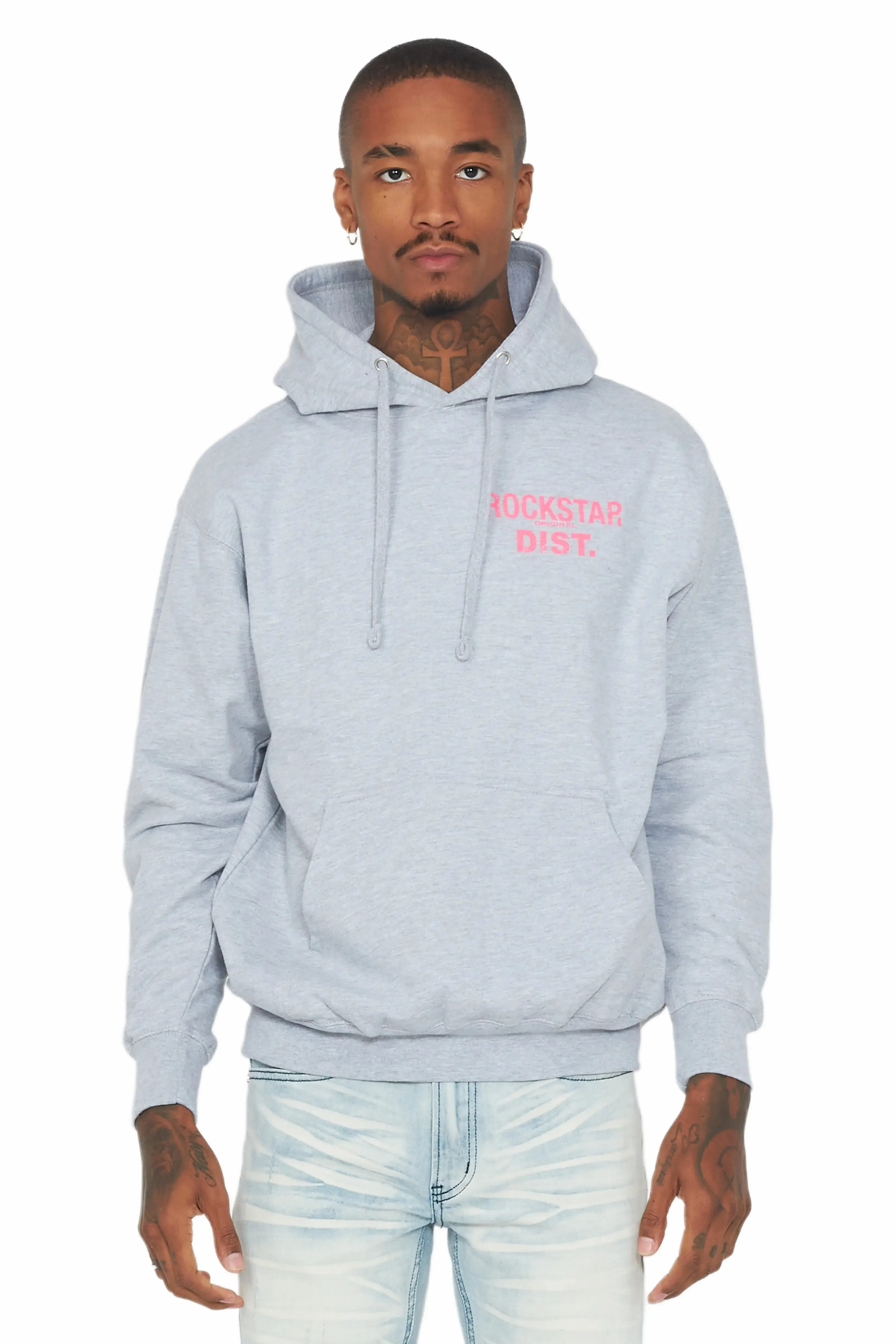 Lake Grey/Pink Graphic Hoodie sold by Rockstar Original product image thumbnail 2