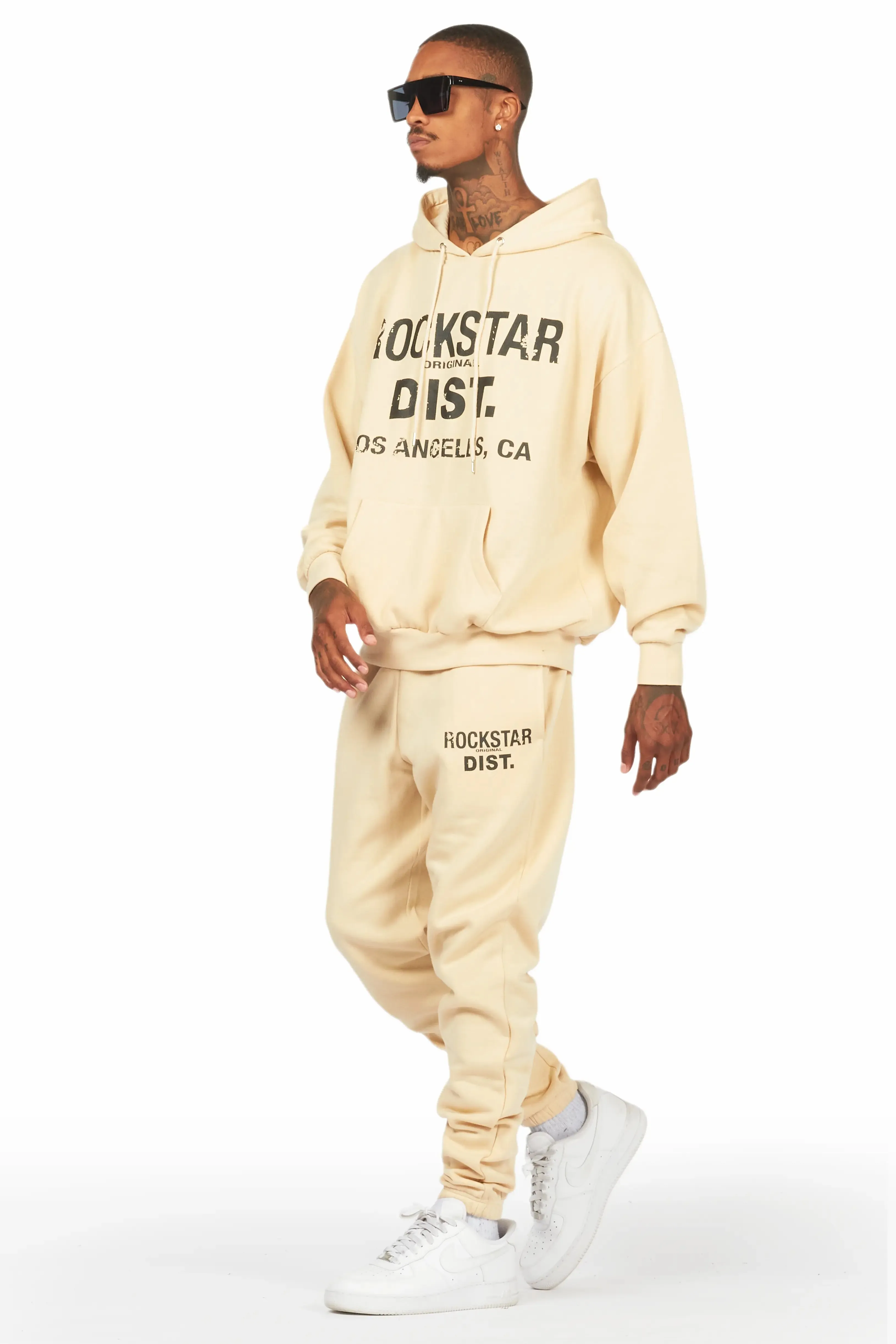Lake Beige Relaxed Fit Track Set sold by Rockstar Original product image thumbnail 5