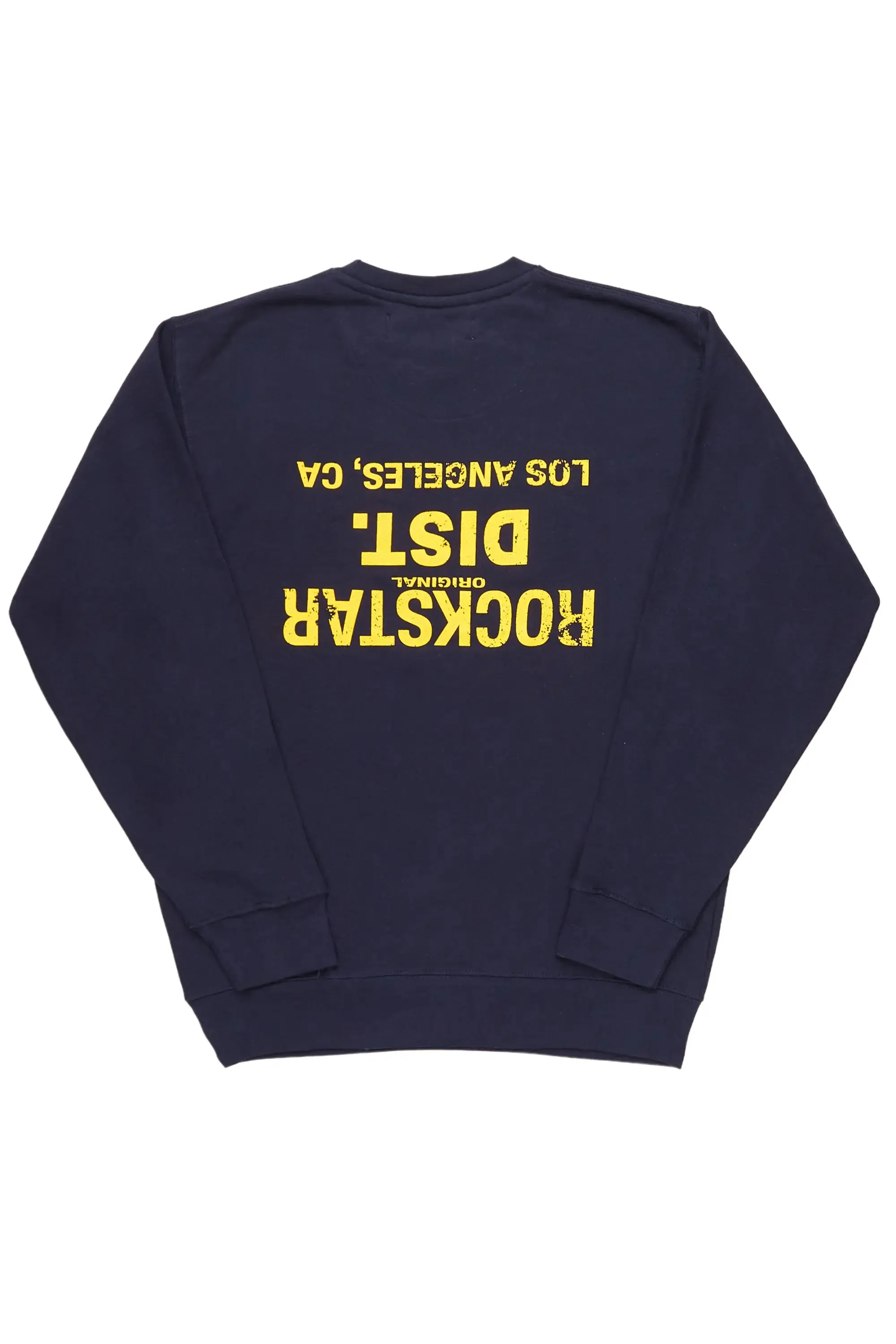 Dist. Town Navy/Yellow Graphic Crewneck sold by Rockstar Original product image thumbnail 2