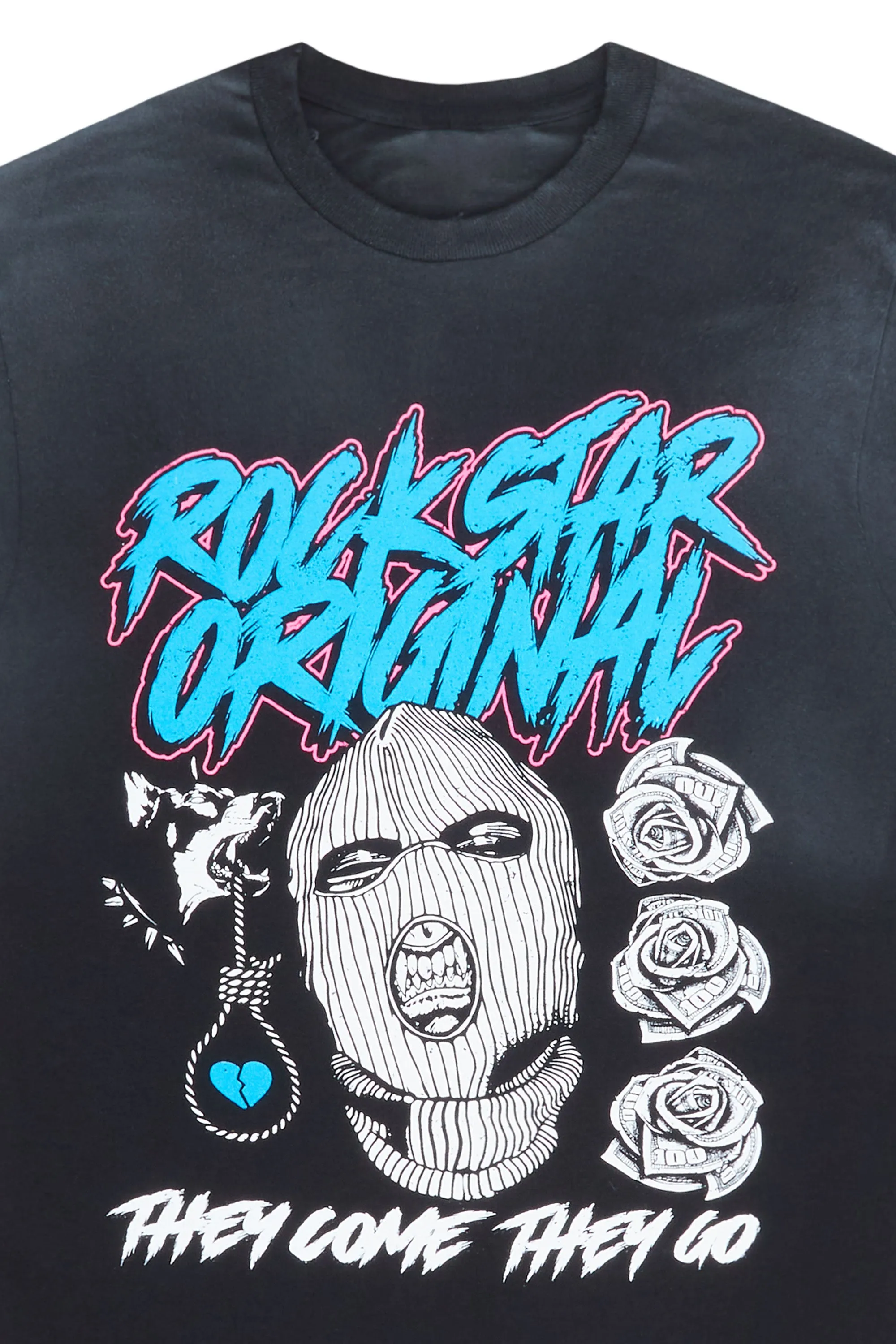 No Face No Case Black Oversized Tee sold by Rockstar Original product image thumbnail 3