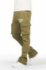 Alpine Olive Stacked Flare Cargo Pant sold by Rockstar Original