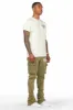 Alpine Olive Stacked Flare Cargo Pant sold by Rockstar Original